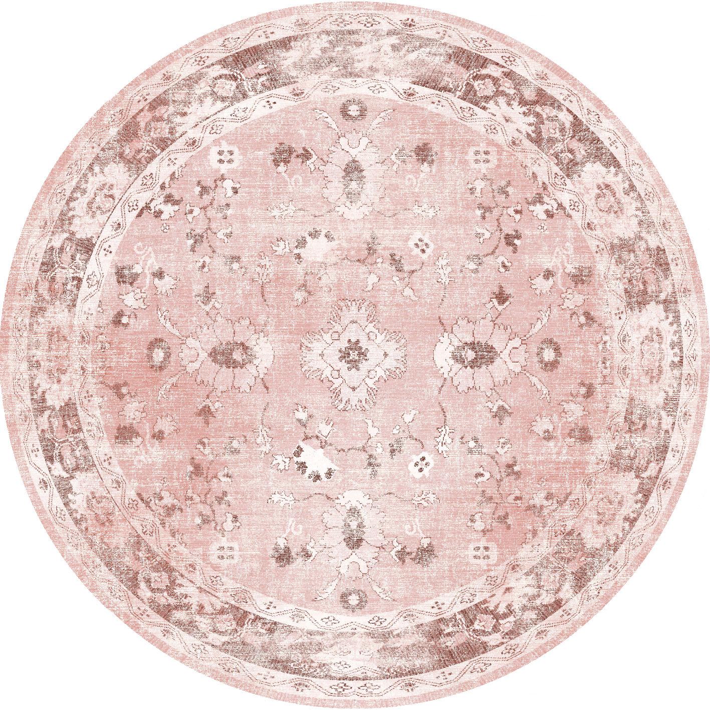 Round rug - Gombalia (pink)
