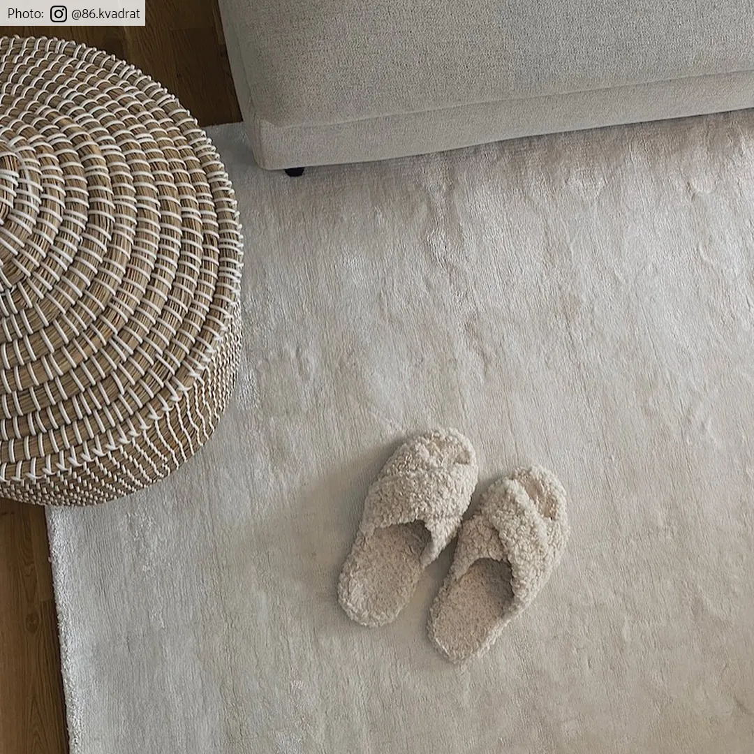 Viscose rug - Jodhpur Special Luxury Edition (offwhite)