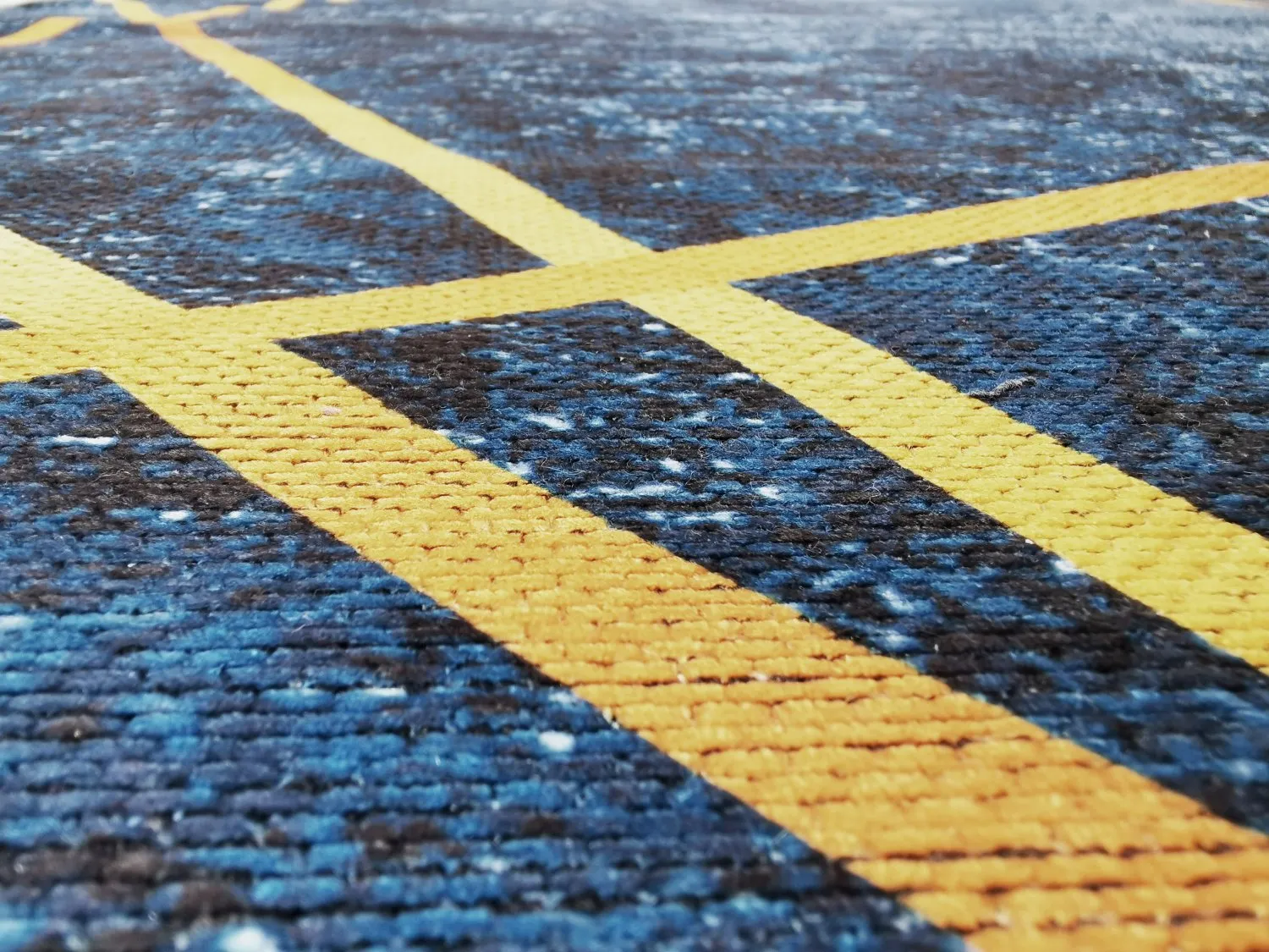 Wilton rug - Zaros (blue/gold)