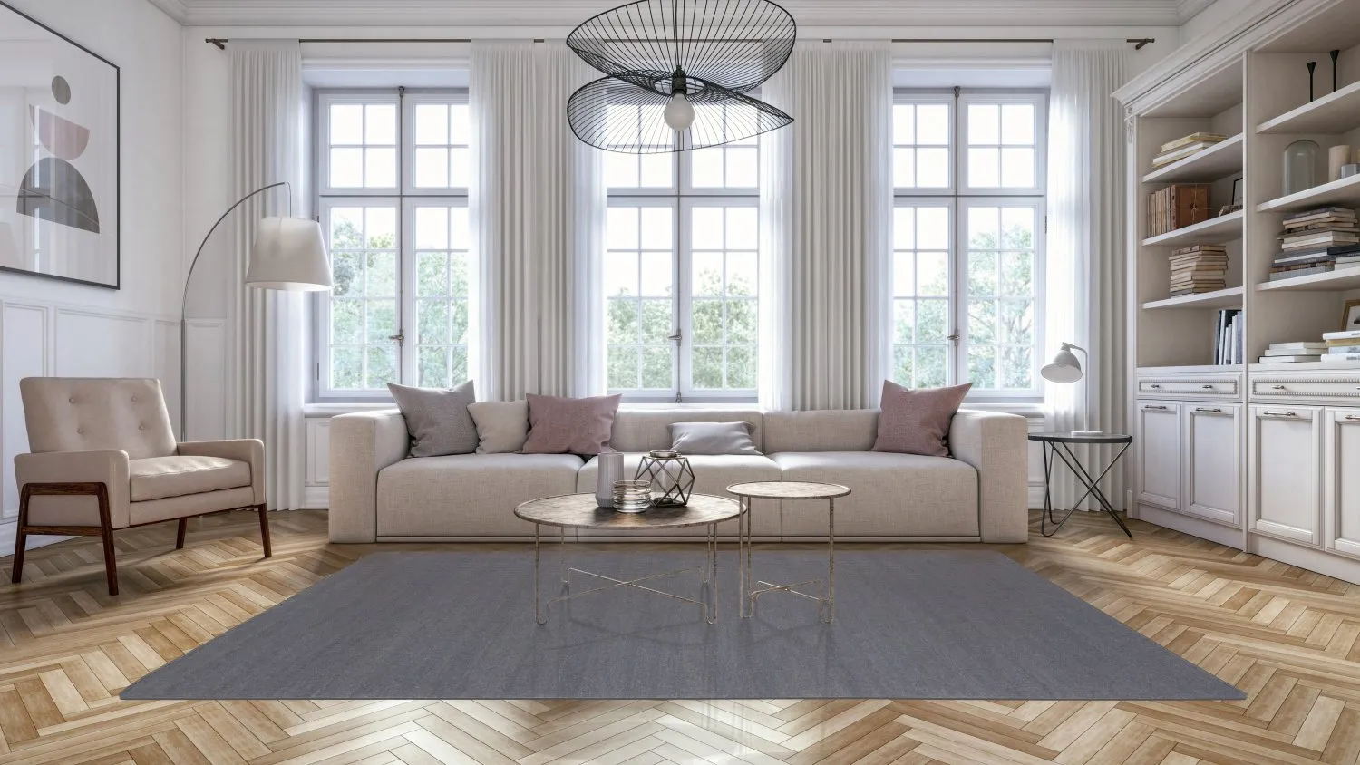 Wool rug - Hamilton (Asphalt)