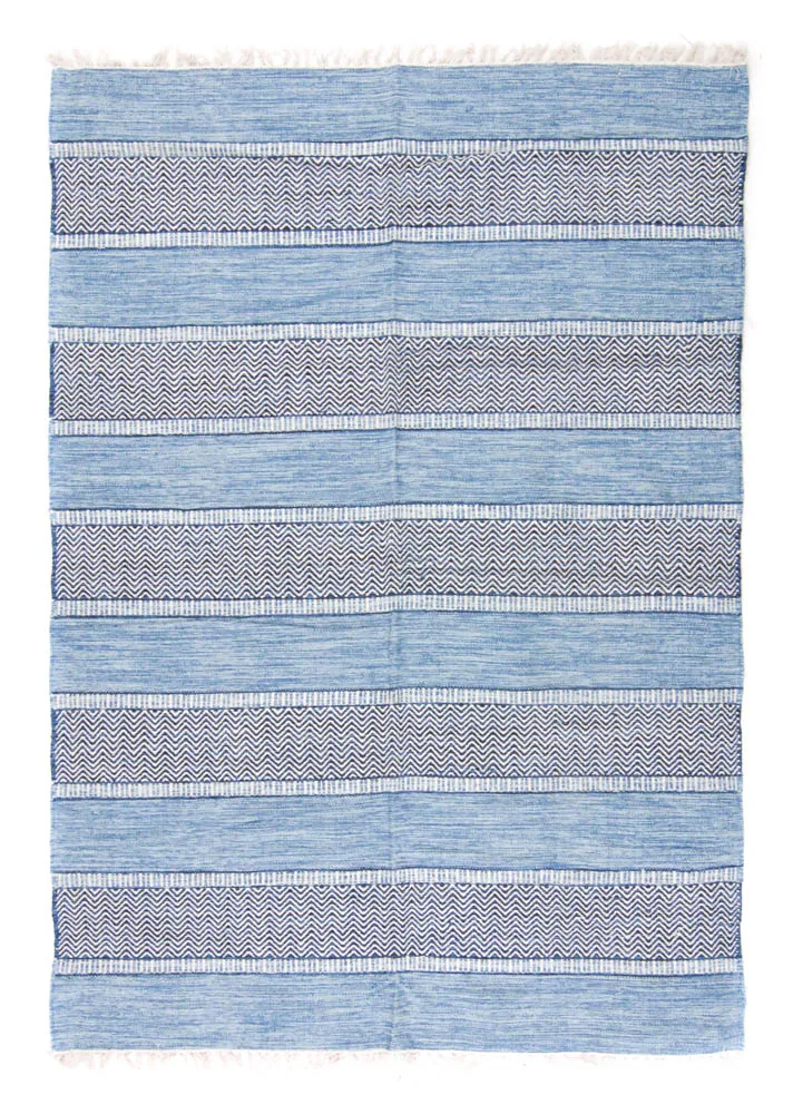 Rag rug - Havtorn (blue)
