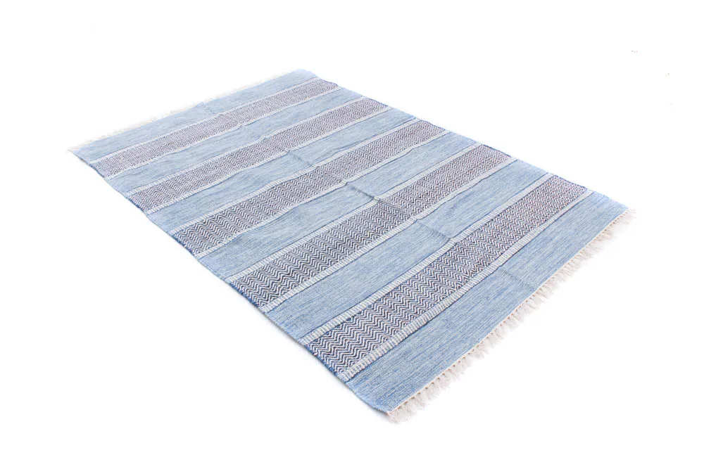 Rag rug - Havtorn (blue)