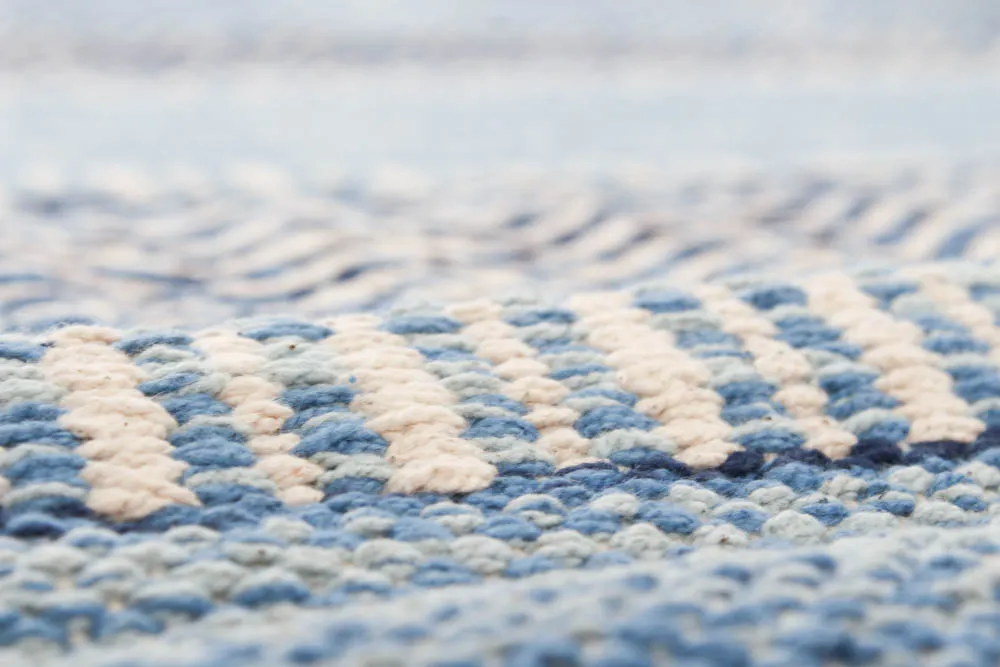 Rag rug - Havtorn (blue)