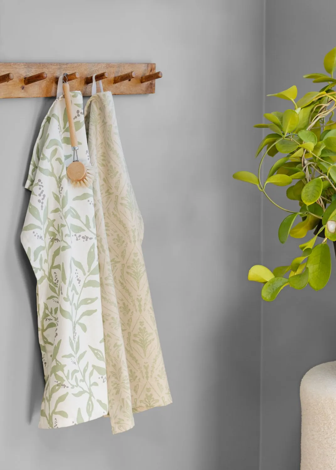 Kitchen towels 2-pack - Helmi (green)