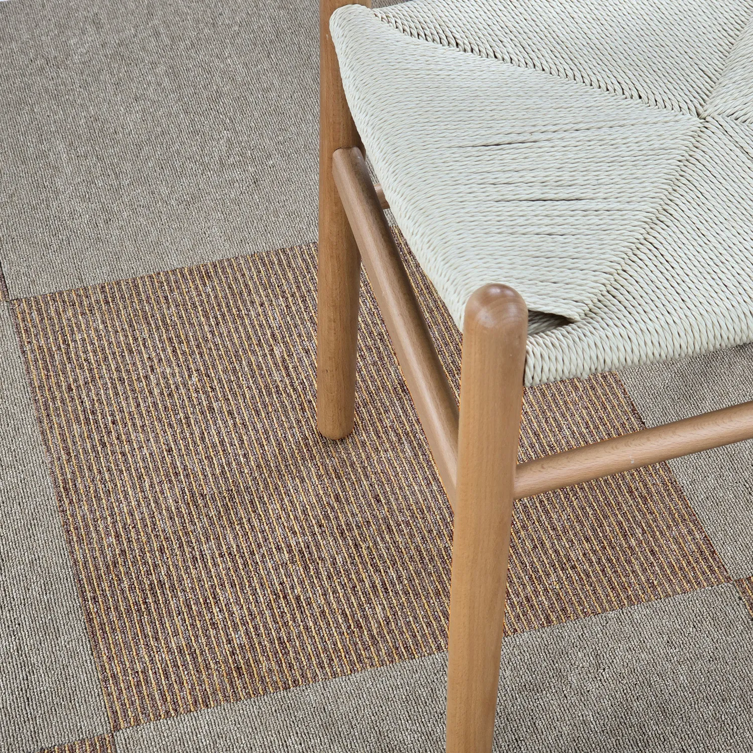 Wall-to-wall carpet - Almeria Carpet tiles 24 pcs (grey)