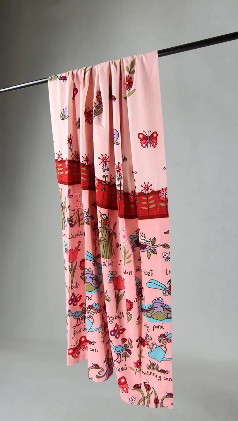 Curtain - Pink Friends (pink)