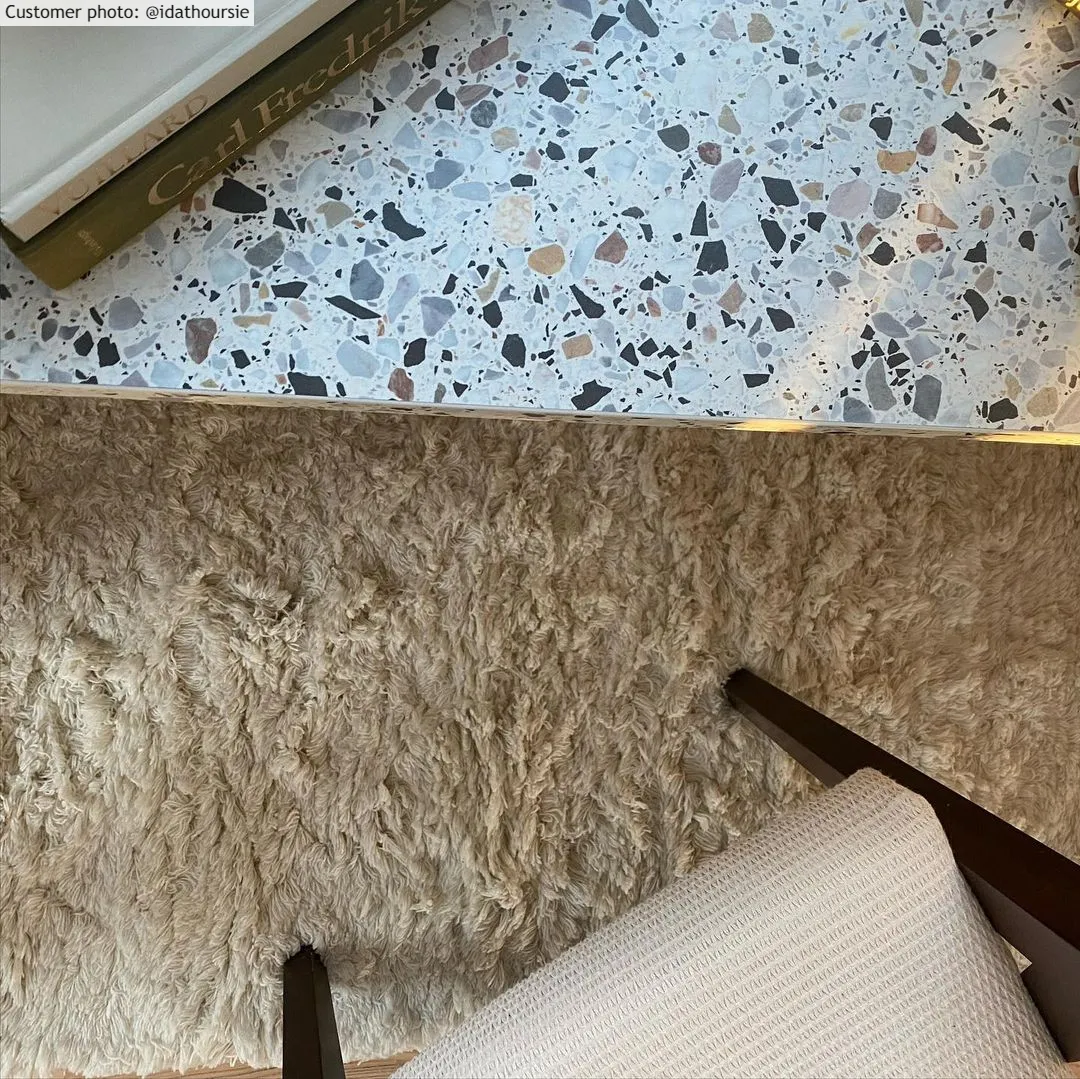Wool rug - Aliste Wool Shaggy (alabaster gleam)