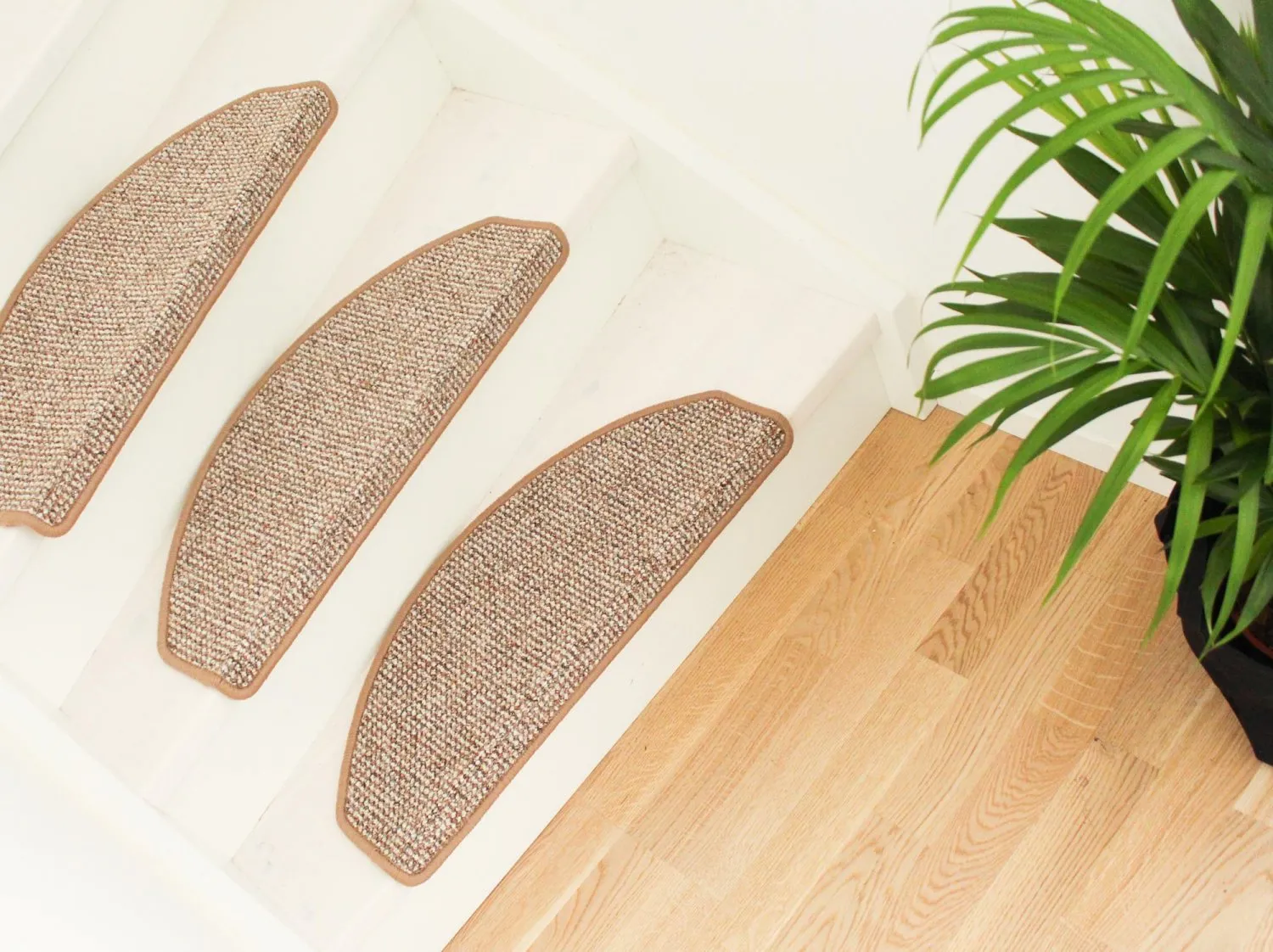 Stair carpet - Brusells 28 x 65 cm (light brown)