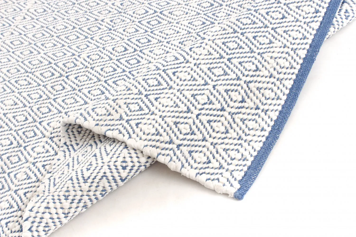 Rag rug - Falster (blue)