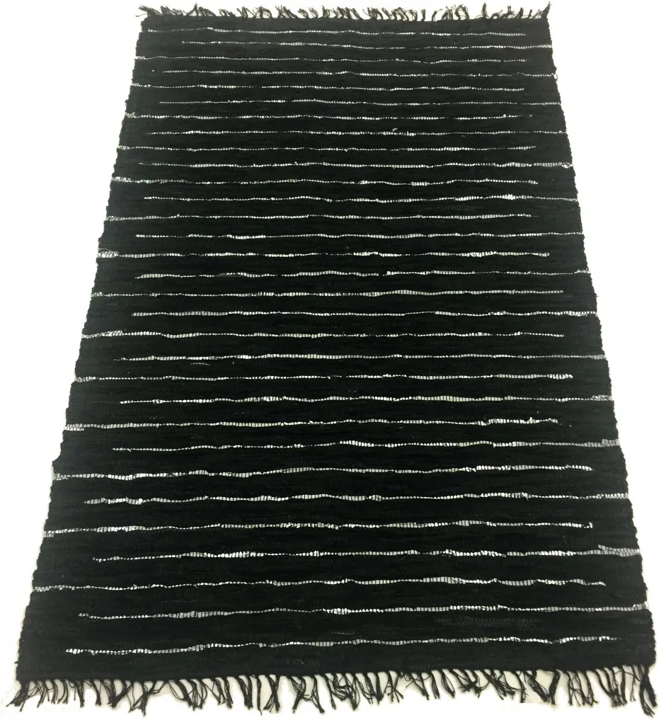 Rag rugs - Nordal Design (black, 100% leather)