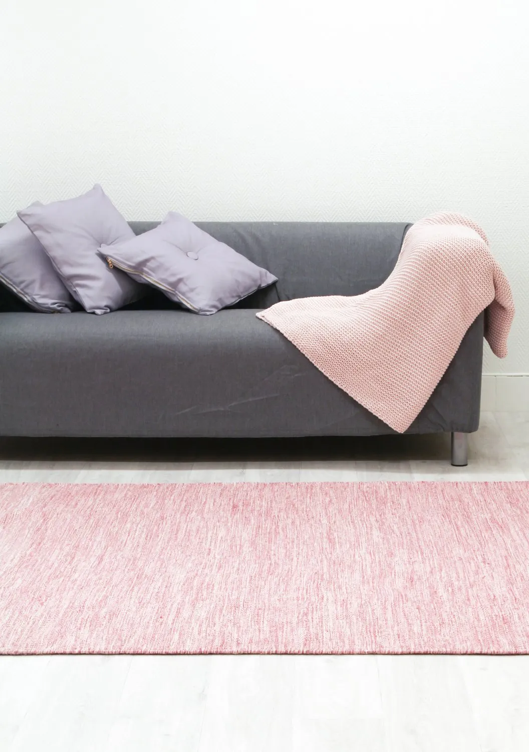 Wool rug - Wellington (pink)