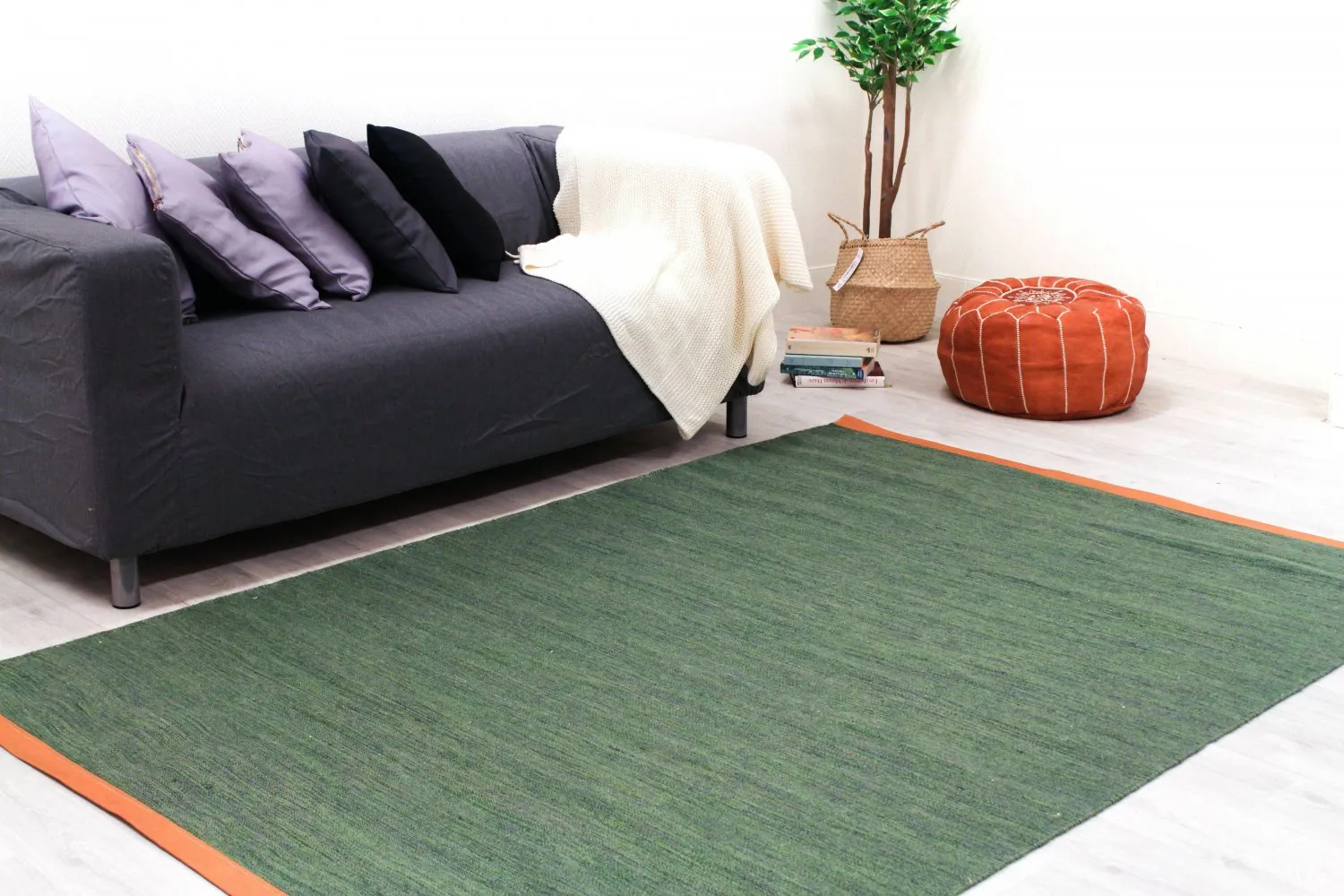 Wool rug - Galway (green)