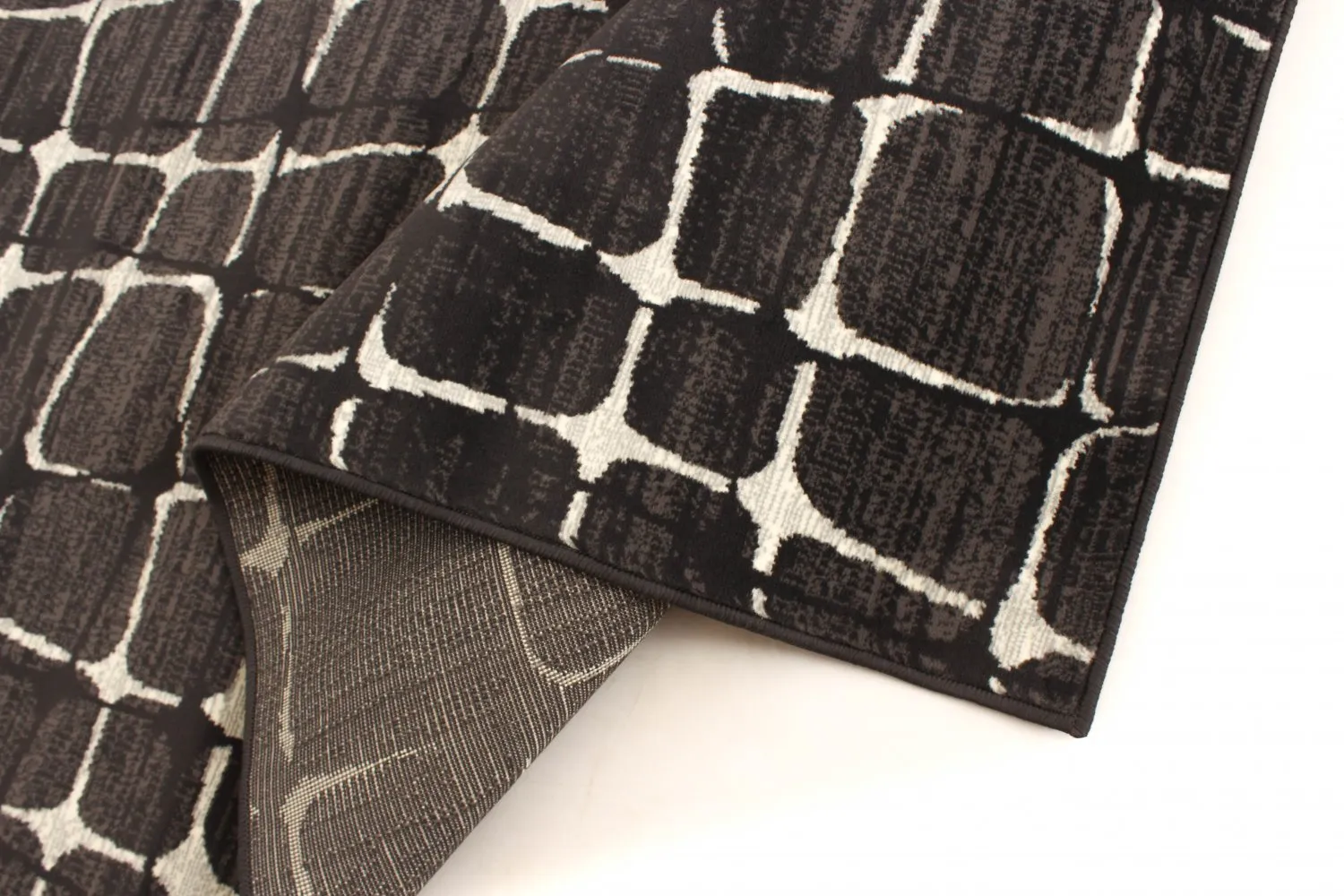 Wilton rug - Florence Cross (black)