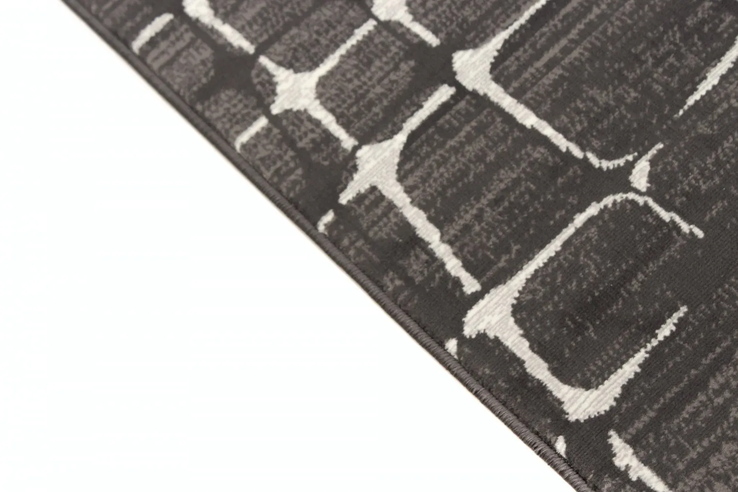 Wilton rug - Florence Cross (grey)
