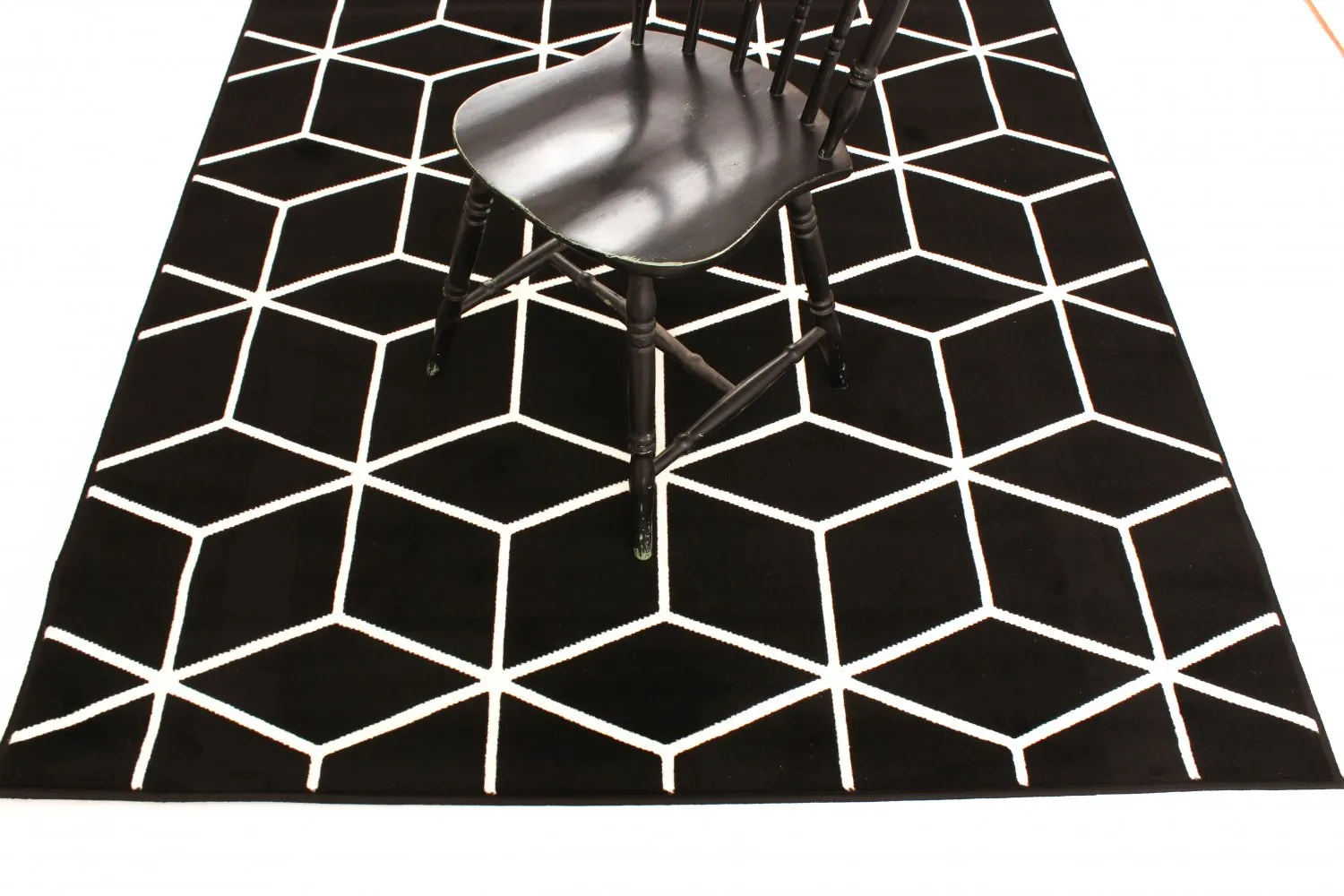 Wilton rug - Florence Square (black)