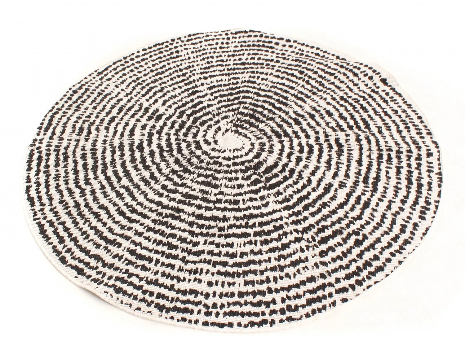Round rug - Brussels Swirl (black)