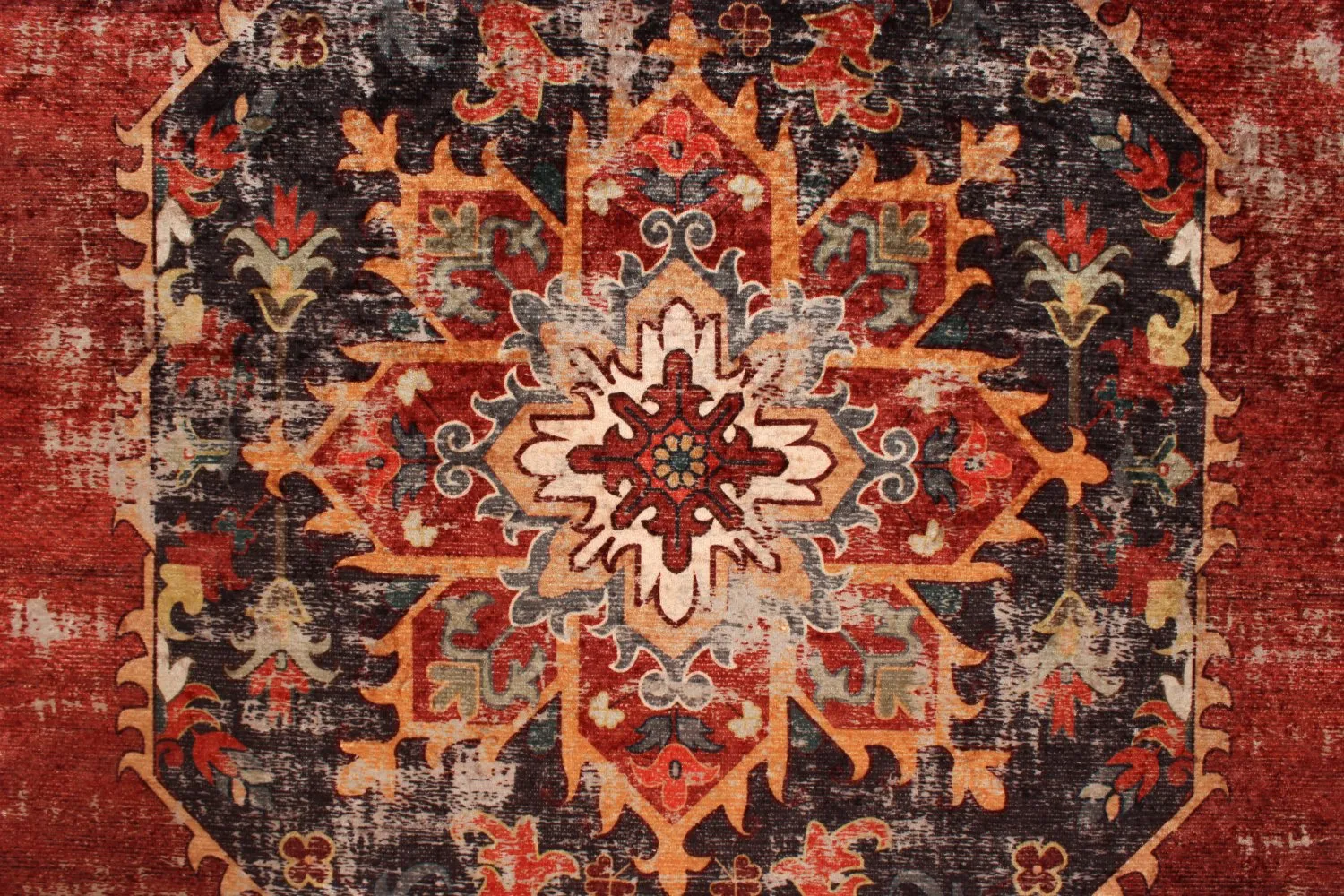 Wilton rug - Soussi (red/multi)