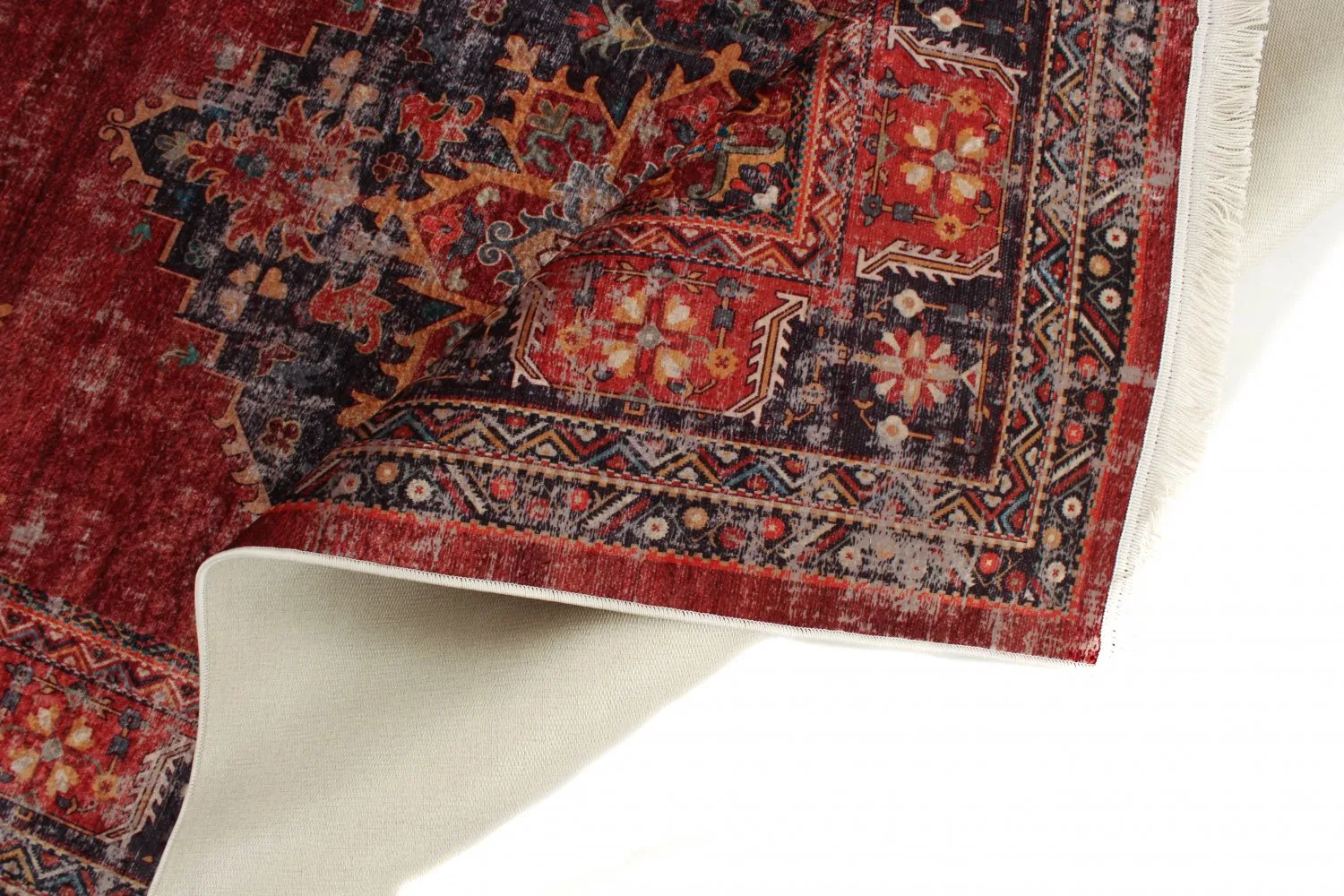 Wilton rug - Soussi (red/multi)