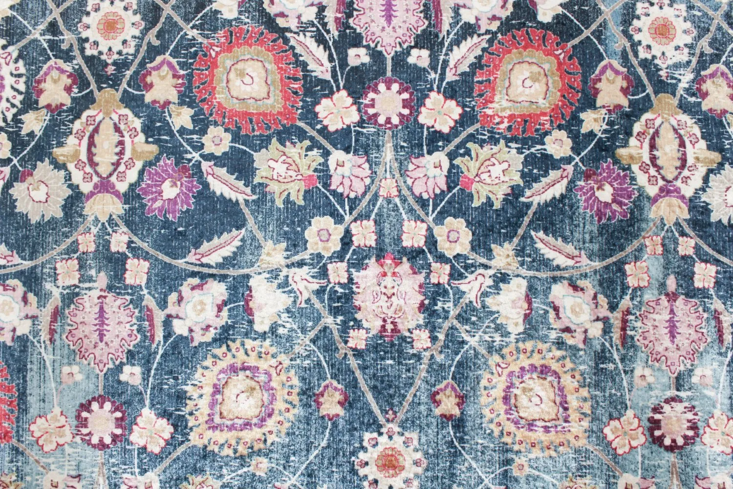Wilton rug - Bouhjar (blue/pink/multi)