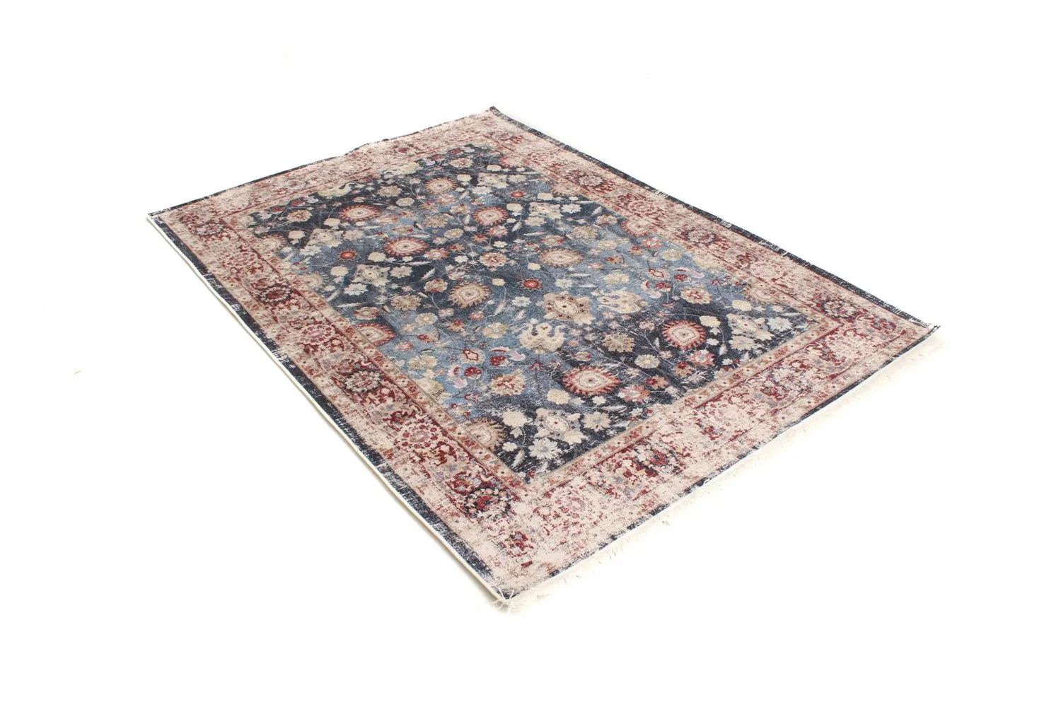 Round rug - Bouhjar (dark blue/multi)