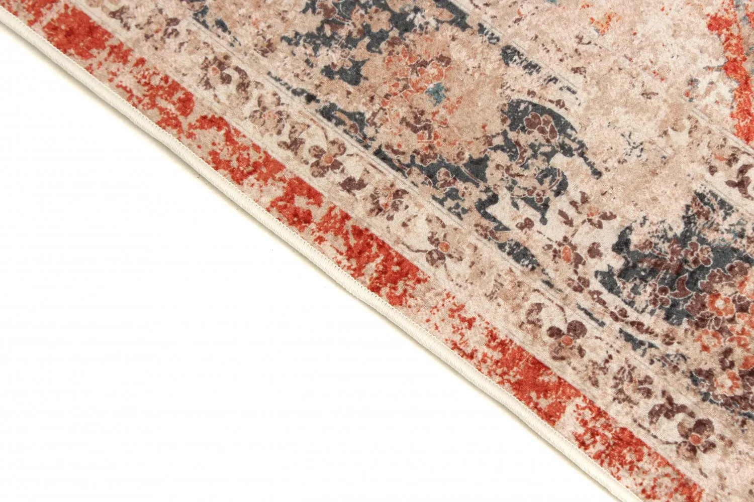 Round rug - Douz (red/multi)