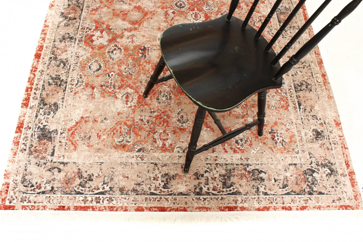 Round rug - Douz (red/multi)