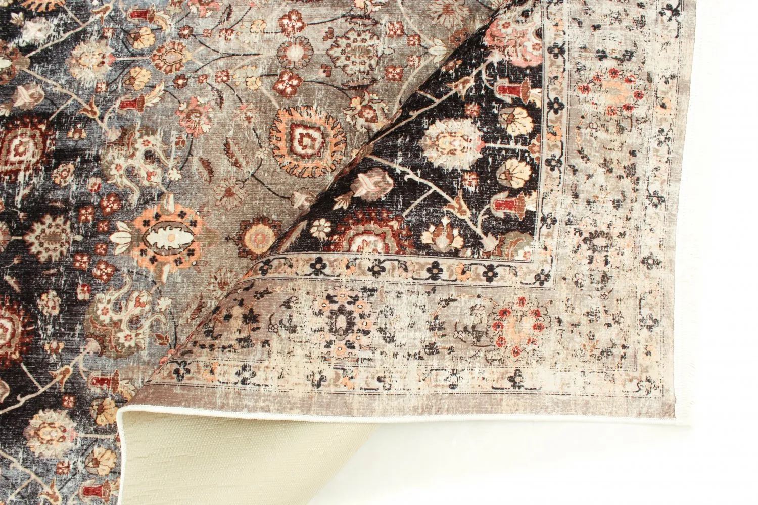Round rug - Bouhjar (beige/multi)