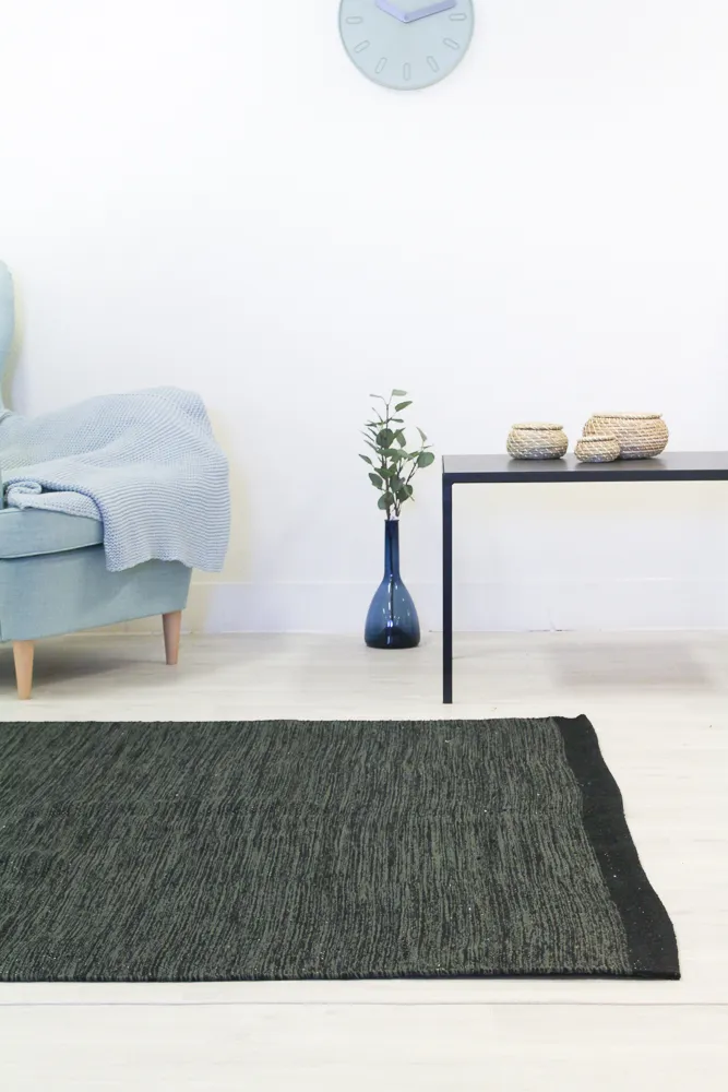 Rag rug - Slite (black)