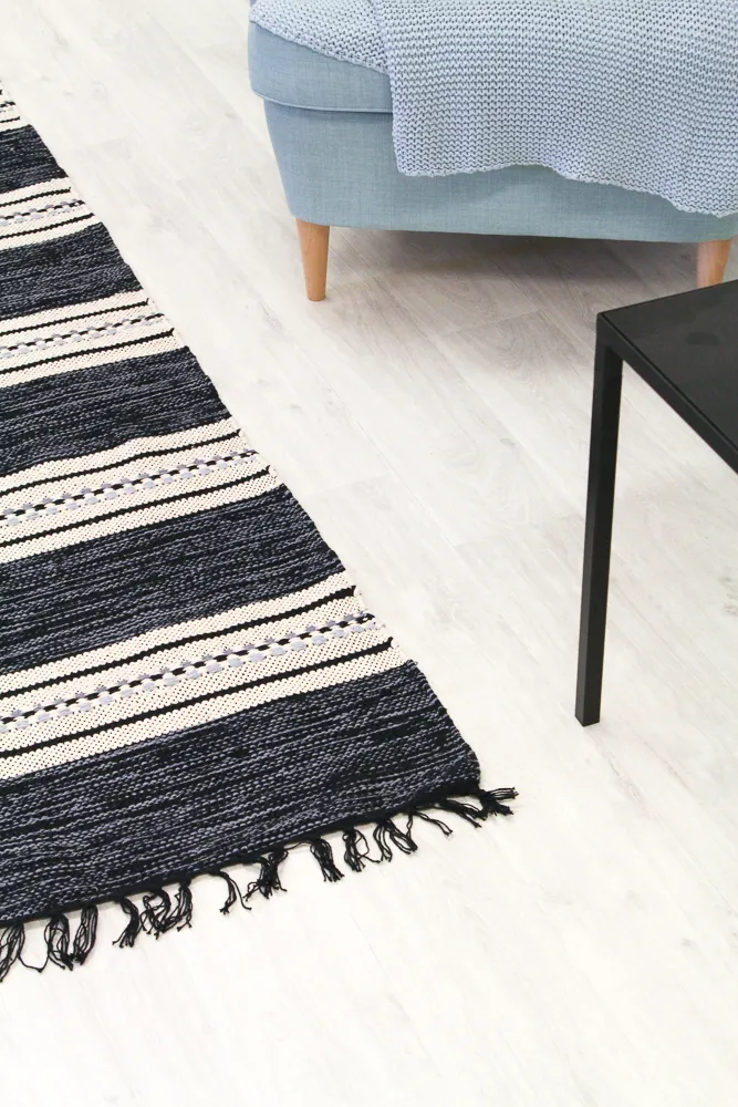Rag rug - Kajsa (black)