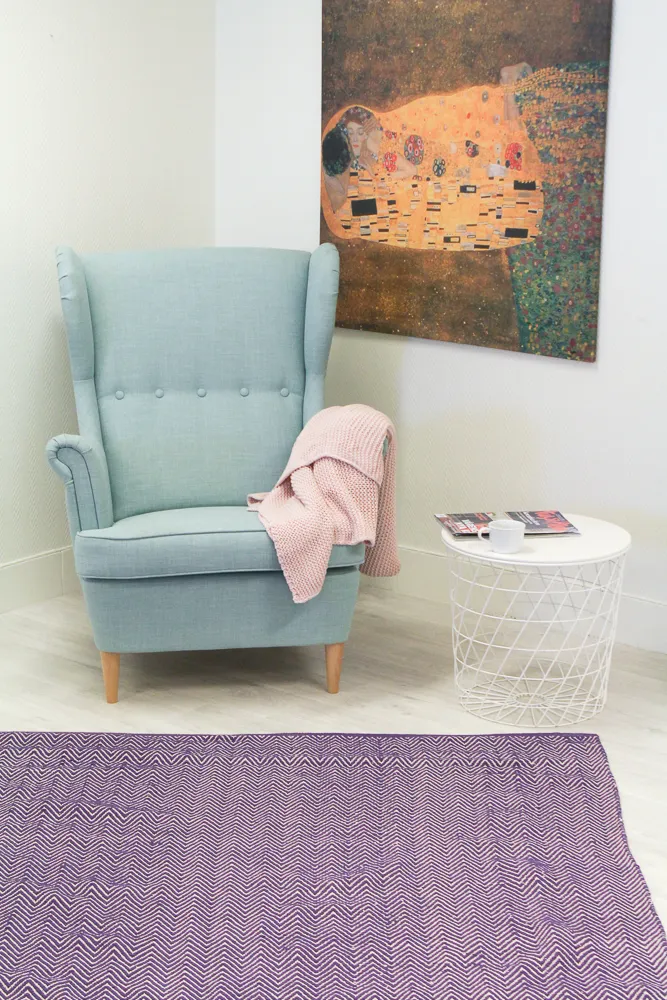 Rag rug - Marina (purple)
