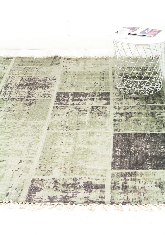 Rag rug - Lismore (green)