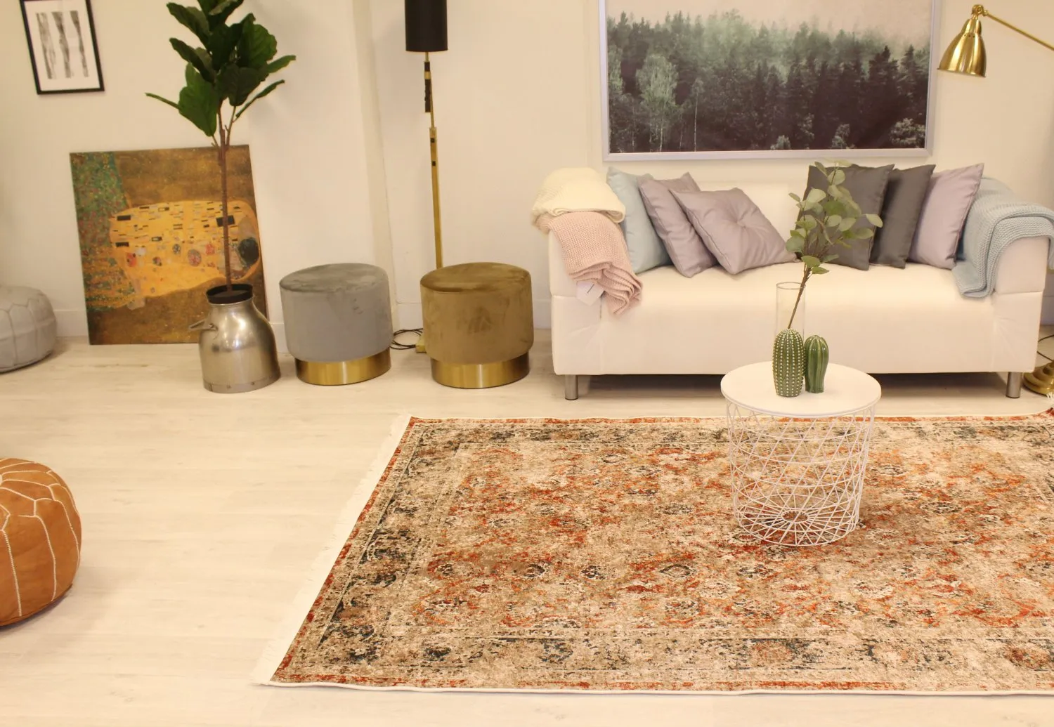 Wilton rug - Douz (red/multi)