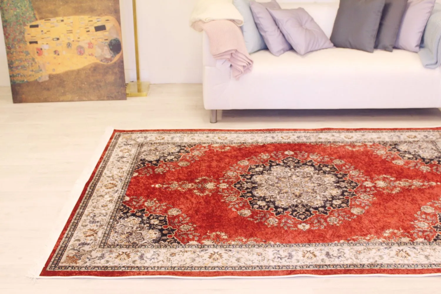 Wilton rug - Lice (red/multi)