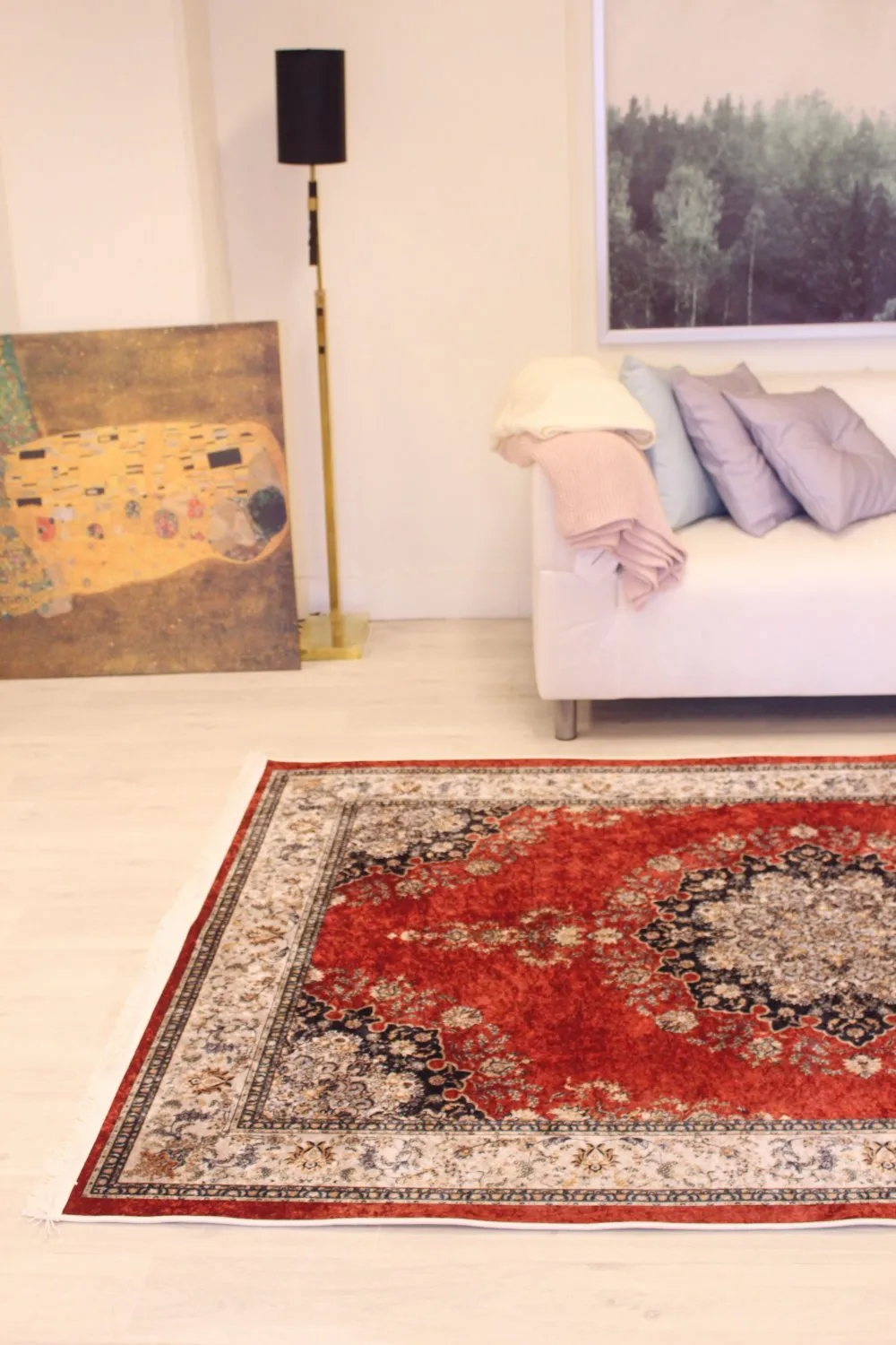 Wilton rug - Lice (red/multi)