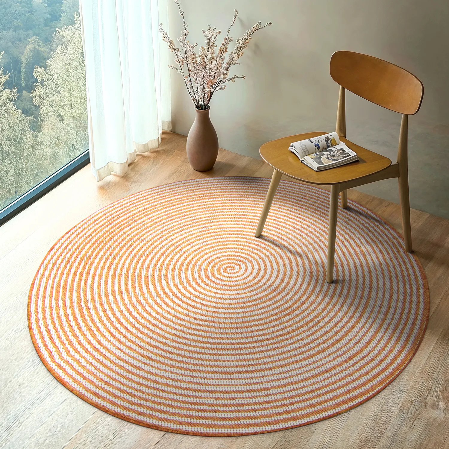 Round rug - Ferragudo (orange)