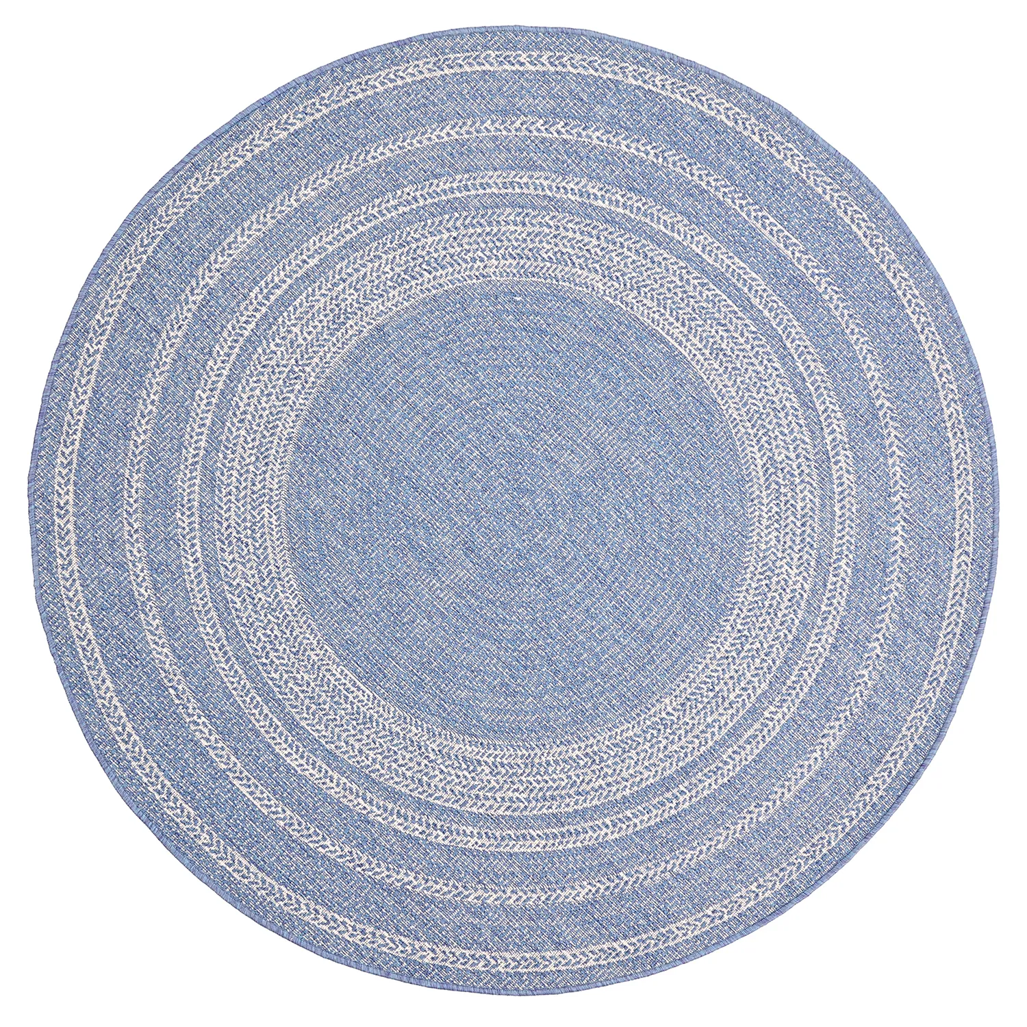Round rug - Indoor/Outdoor Angus (blue)