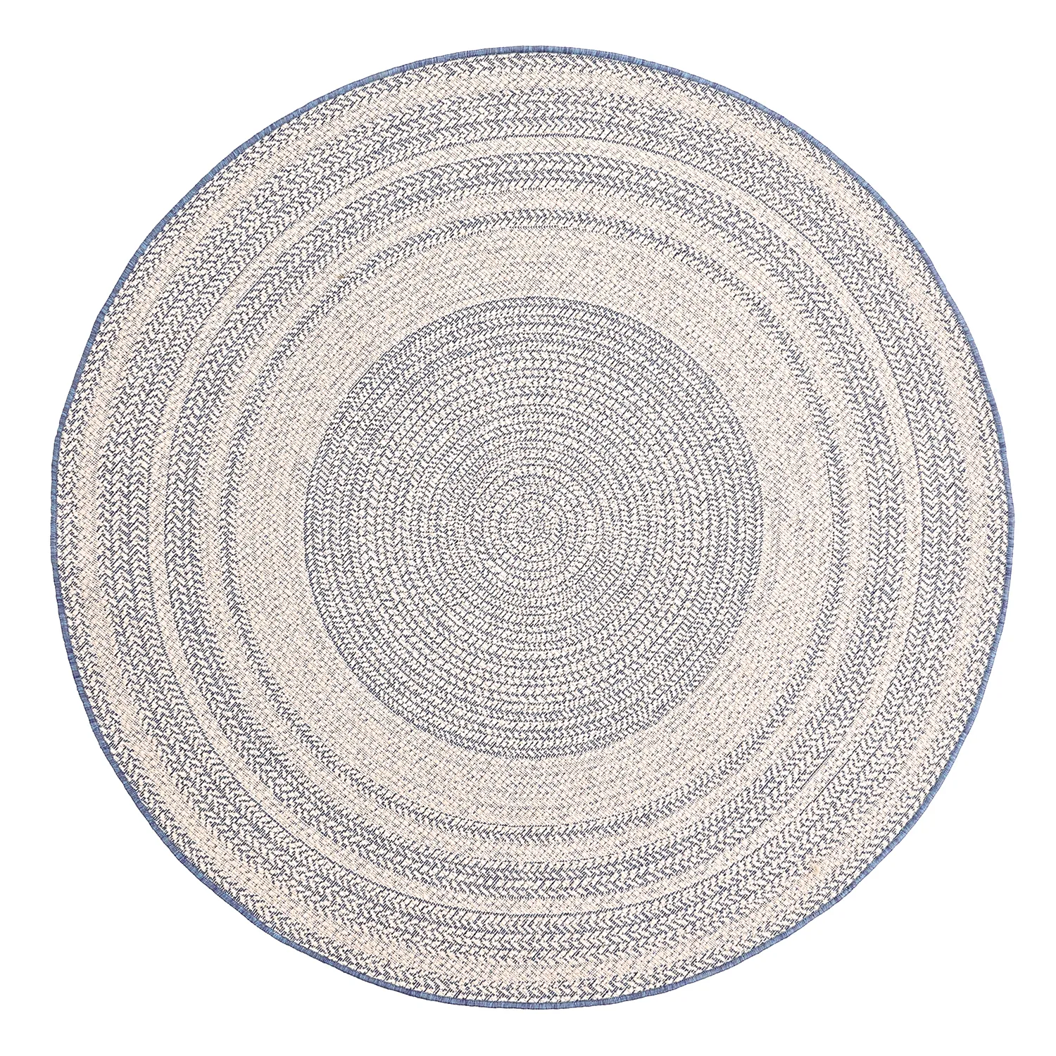 Round rug - Indoor/Outdoor Angus (blue)