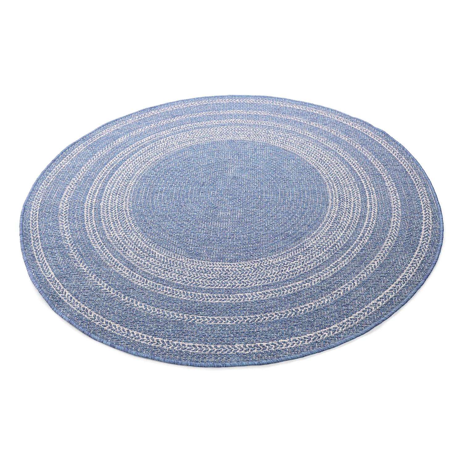 Round rug - Indoor/Outdoor Angus (blue)