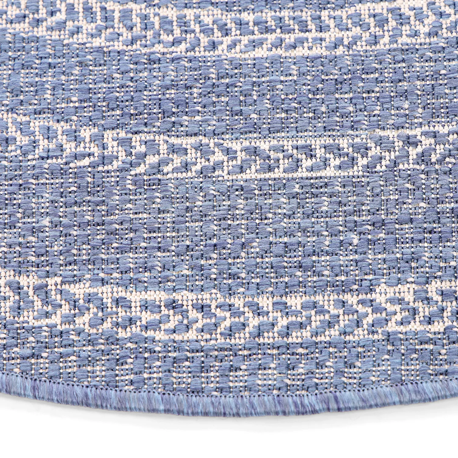 Round rug - Indoor/Outdoor Angus (blue)