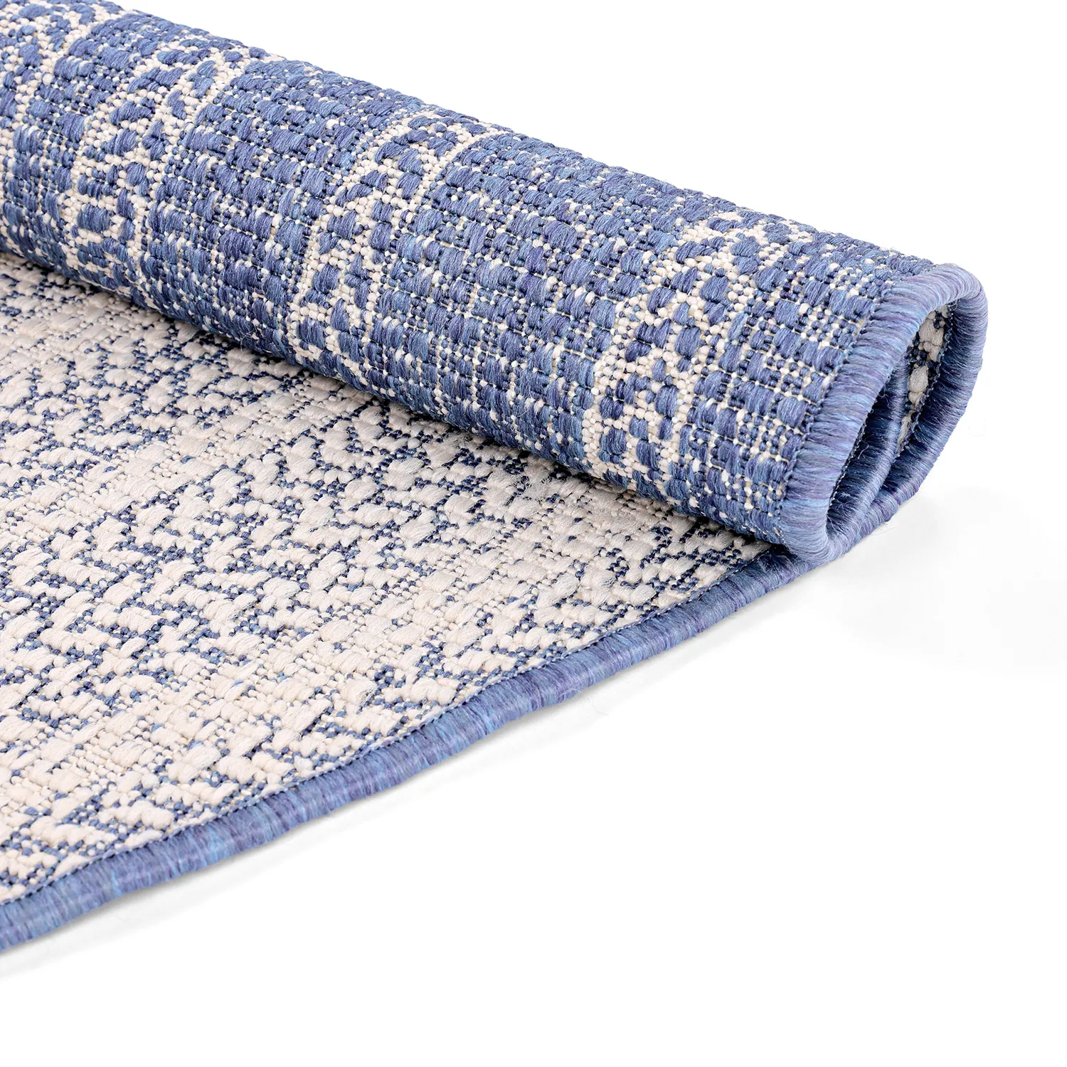 Round rug - Indoor/Outdoor Angus (blue)