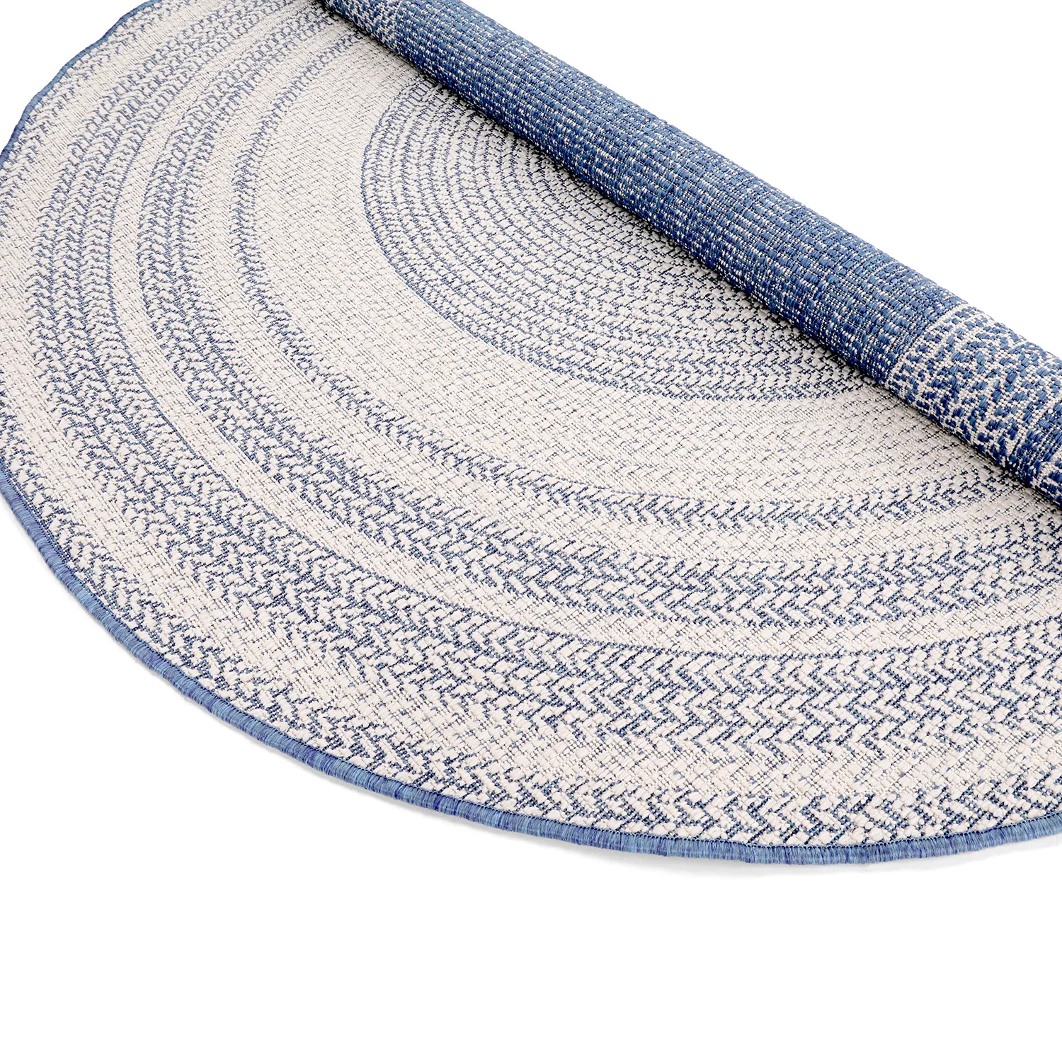 Round rug - Indoor/Outdoor Angus (blue)