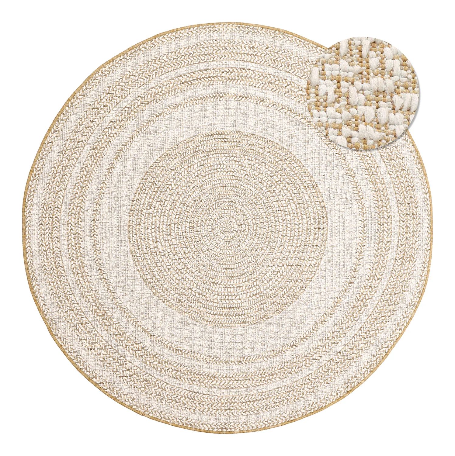 Round rug - Indoor/Outdoor Angus (nature)
