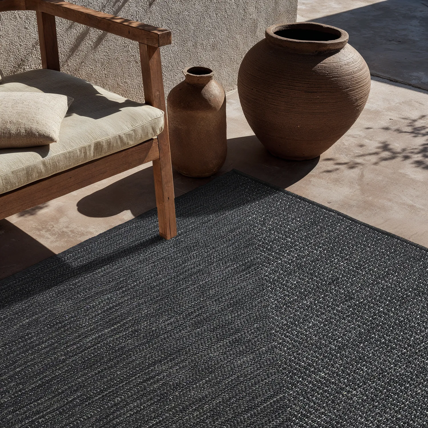Indoor/Outdoor rug - utomhusmatta - Arlo (black)