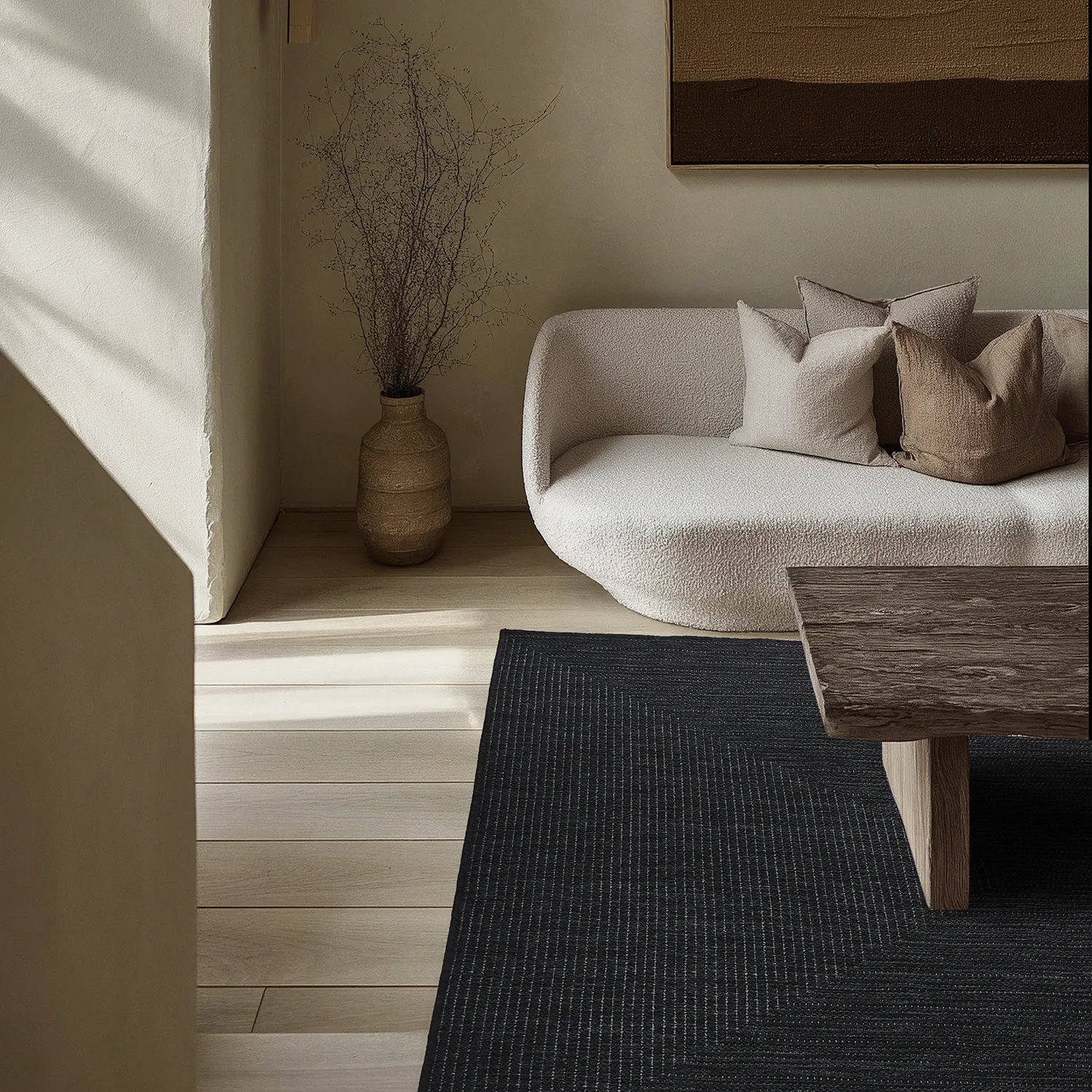 Indoor/Outdoor rug - utomhusmatta - Arlo (black)