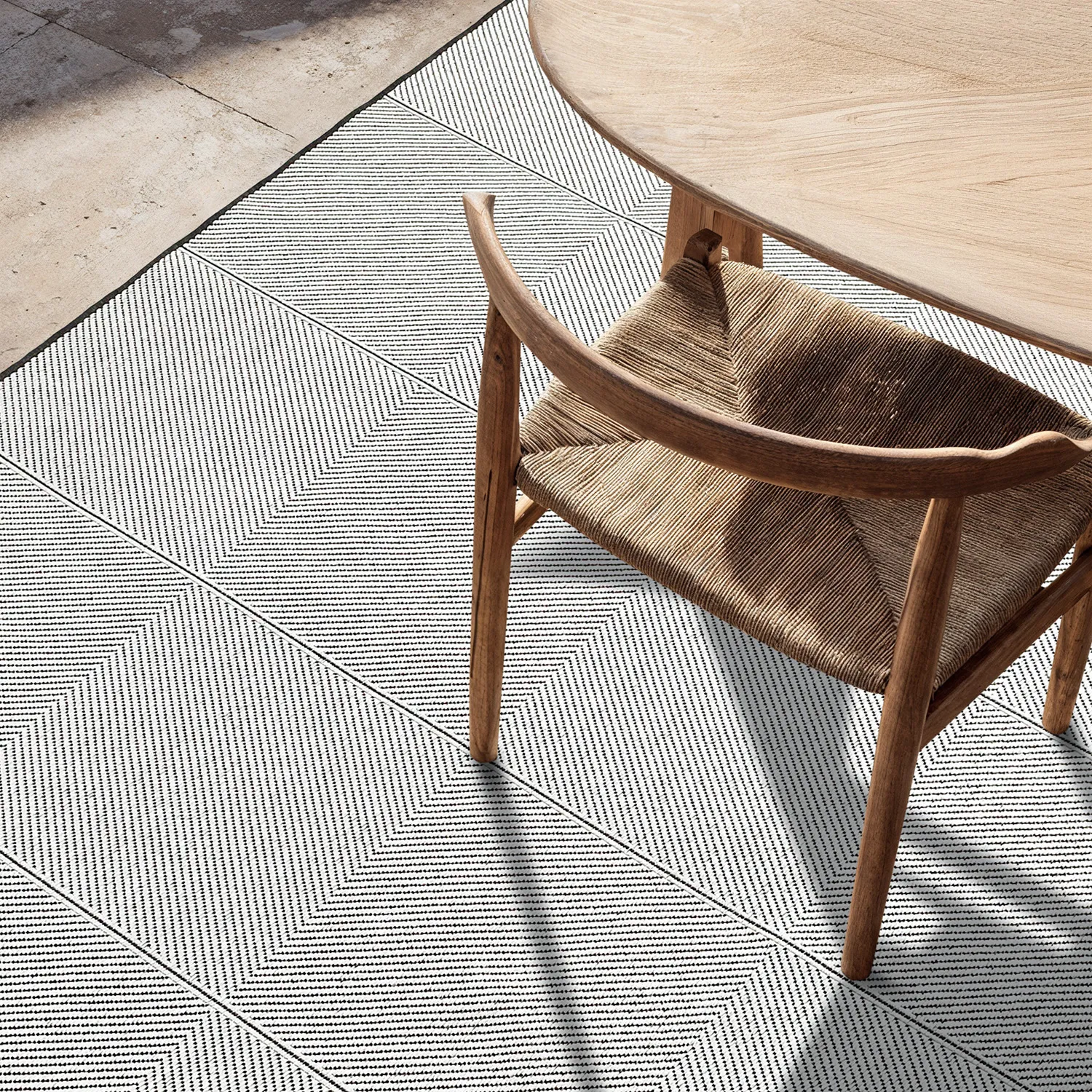 Indoor/Outdoor rug - utomhusmatta - Ava (black)