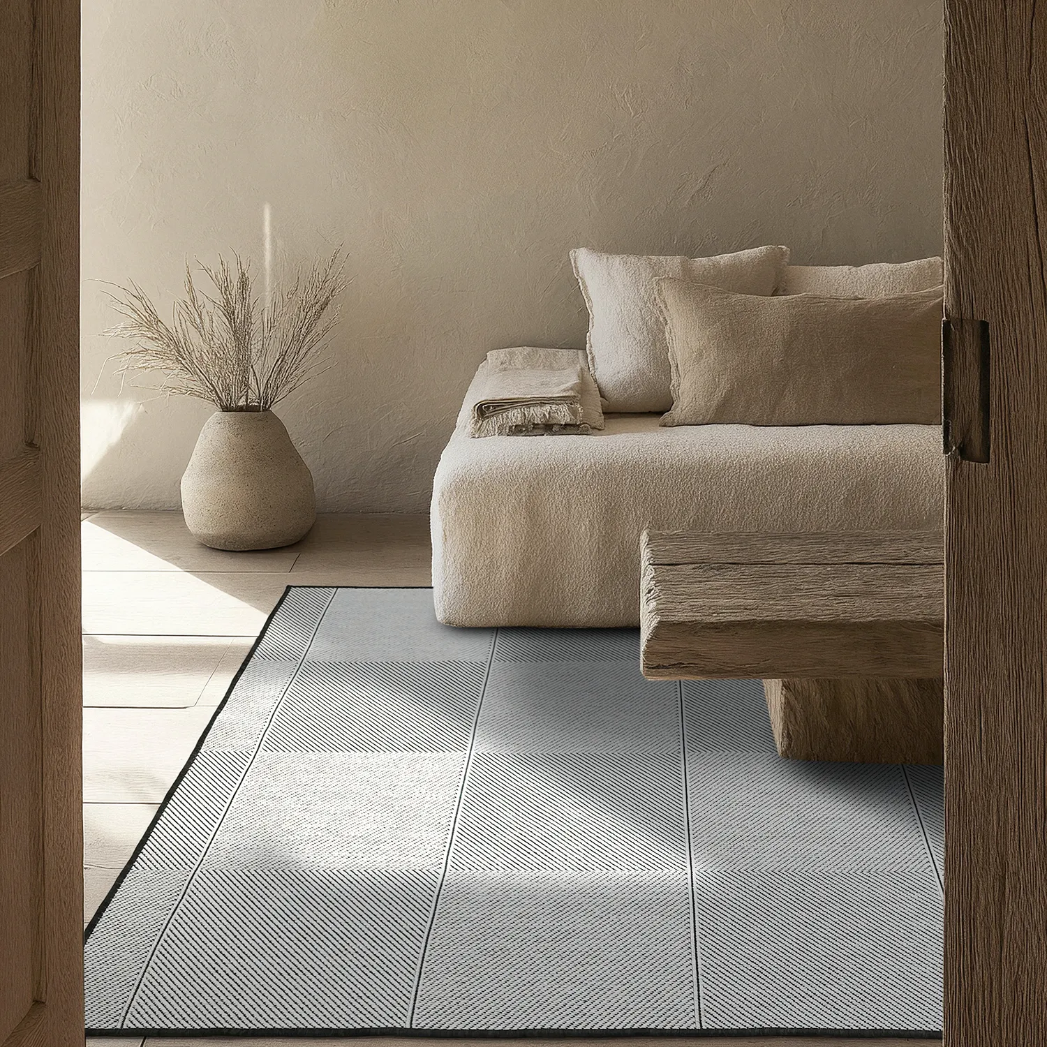 Indoor/Outdoor rug - utomhusmatta - Ava (black)