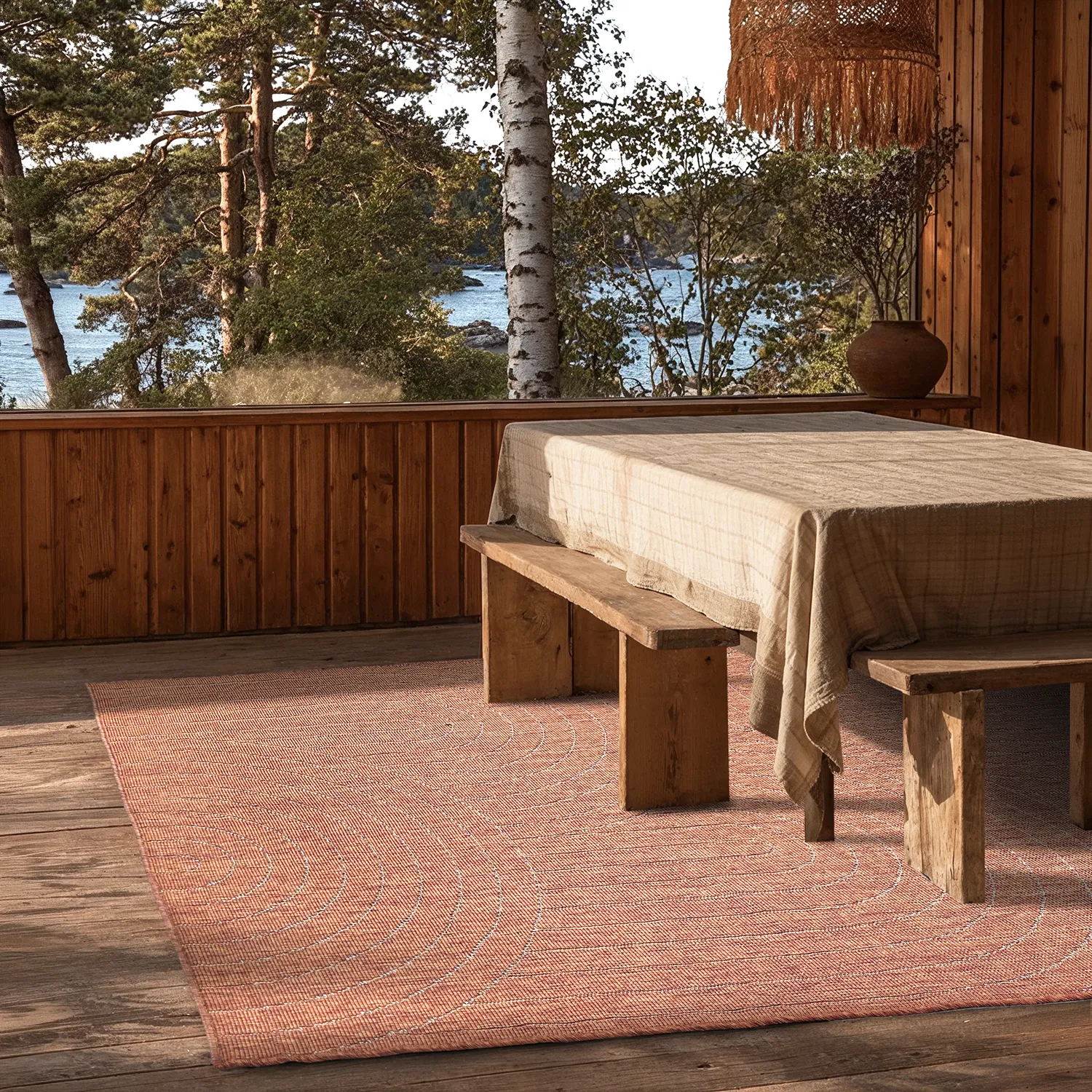 Indoor/Outdoor rug - utomhusmatta - Hayden (red)
