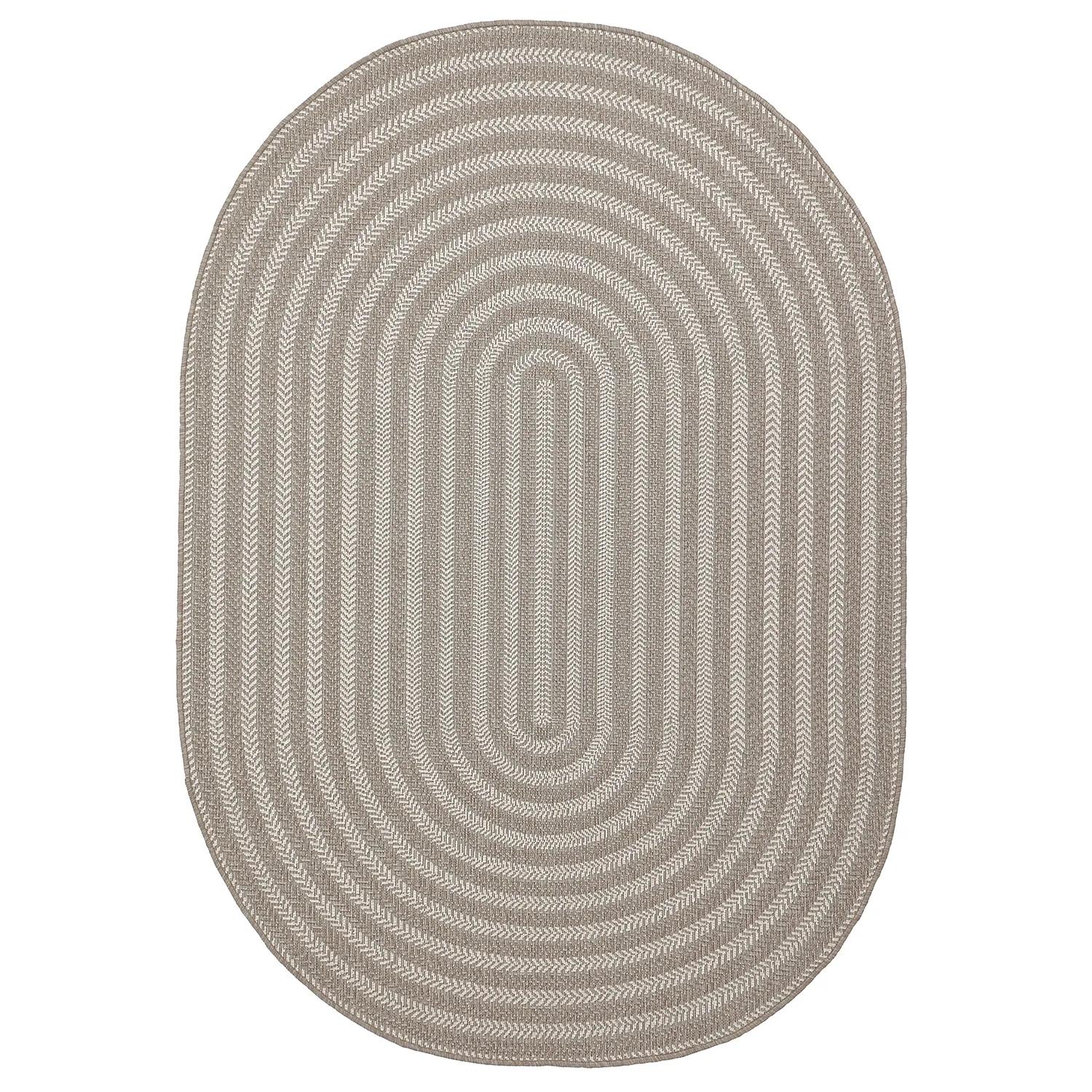 Oval rug - Indoor/outdoor Leander (beige)