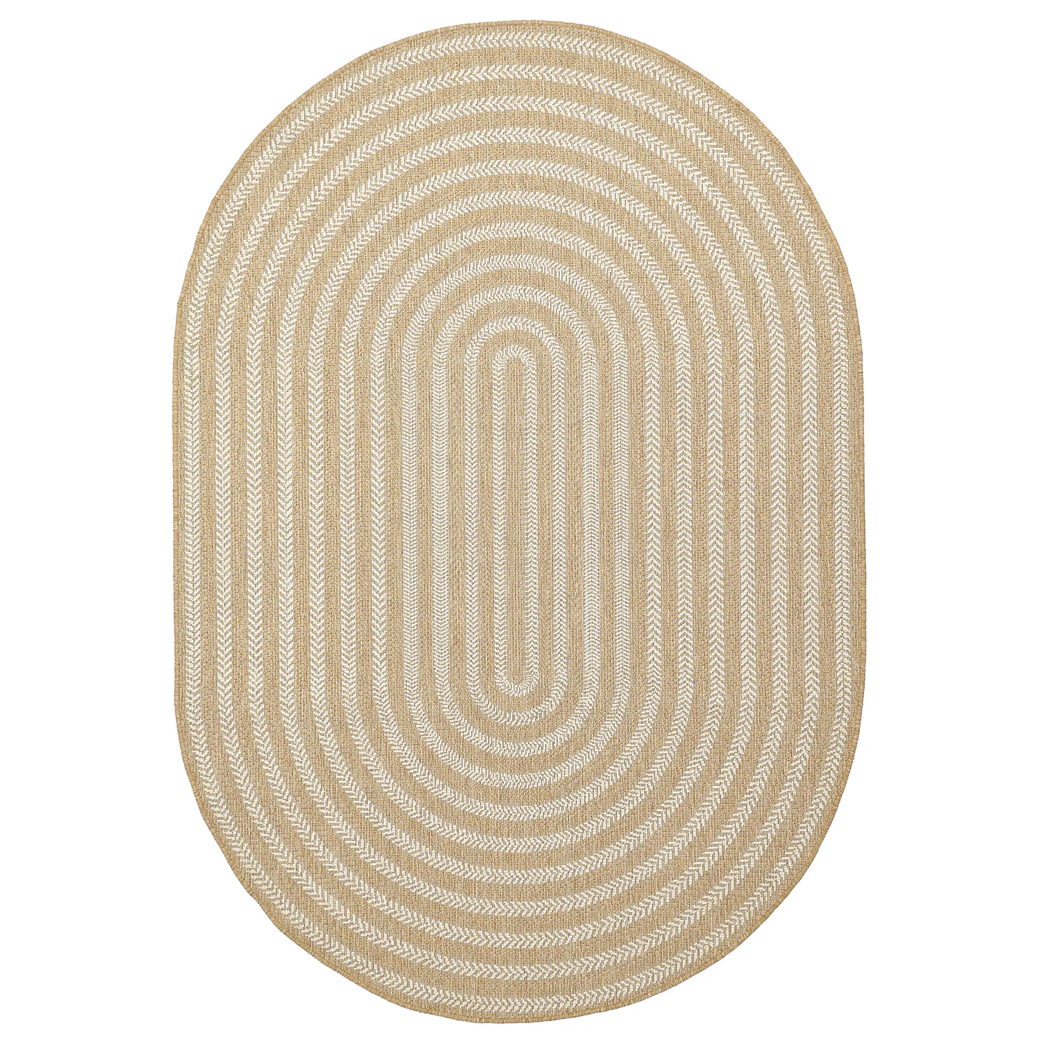 Oval rug - Indoor/outdoor Leander (nature)