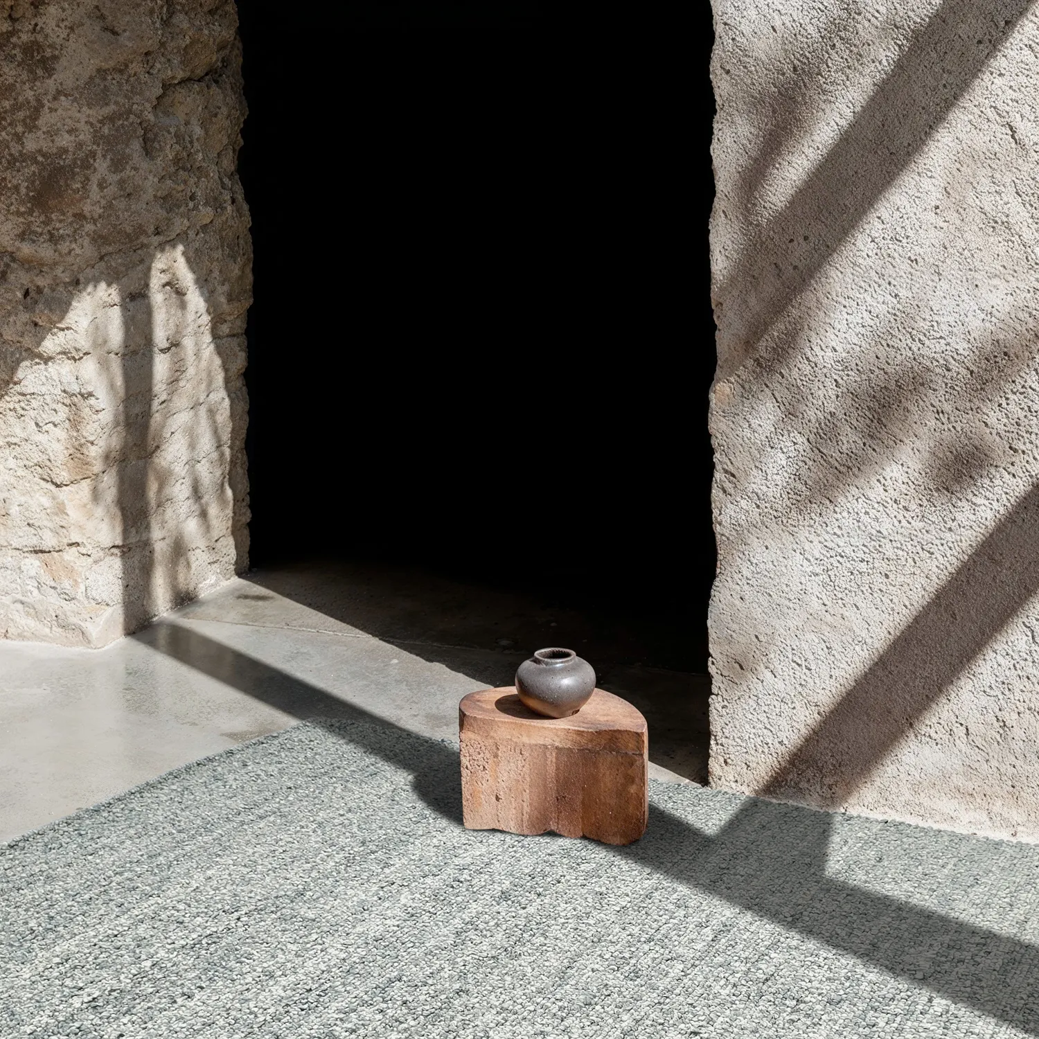 Indoor/Outdoor rug - Milford Wool Look (light blue)